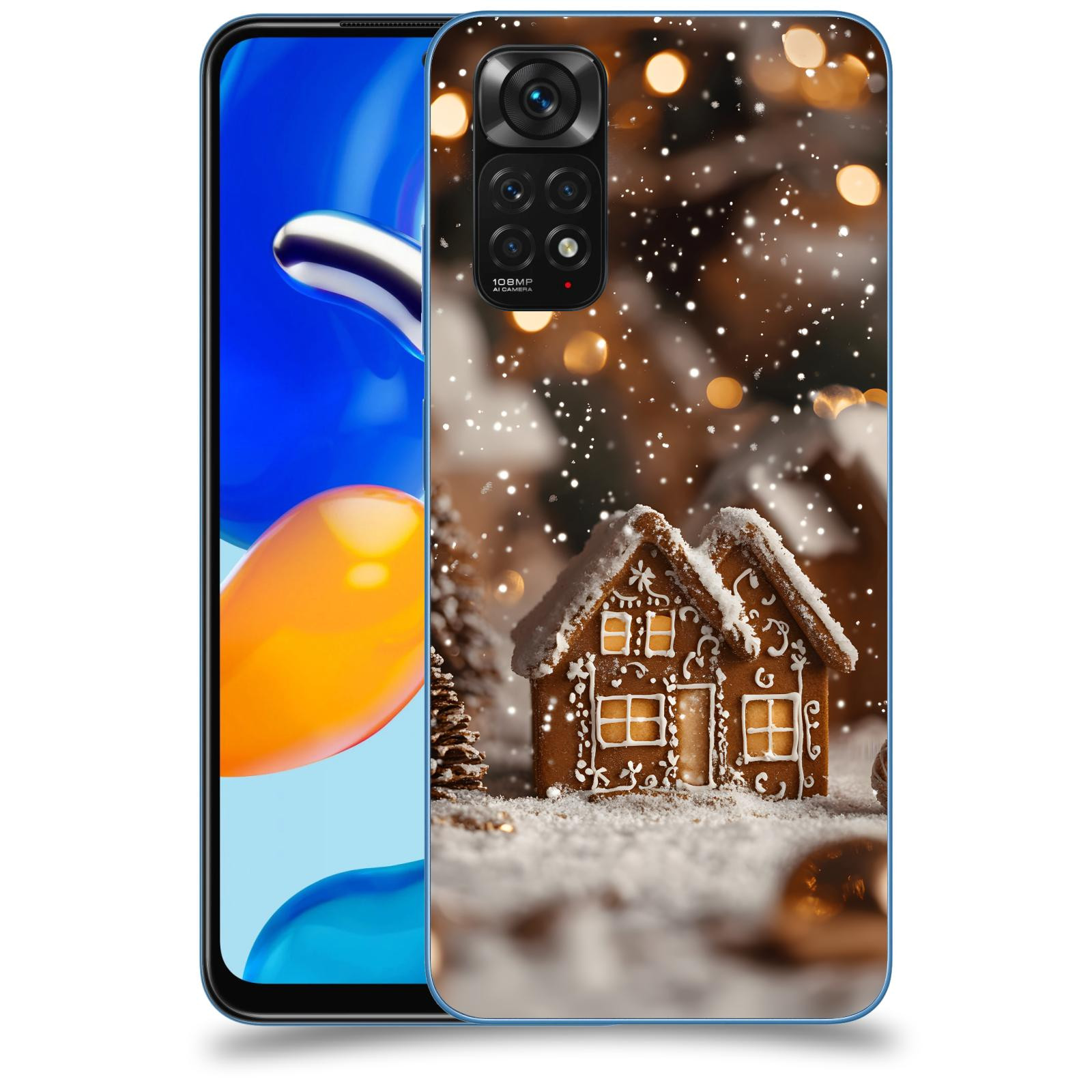 ACOVER Kryt na mobil Xiaomi Redmi Note 11S - Perníková chaloupka