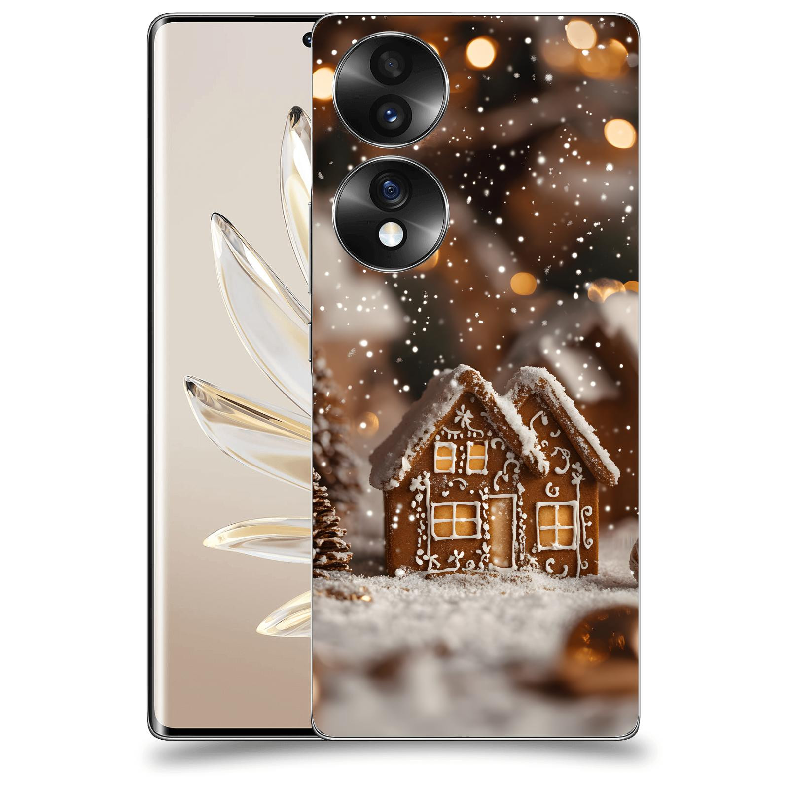 ACOVER Kryt na mobil Honor 70 - Perníková chaloupka