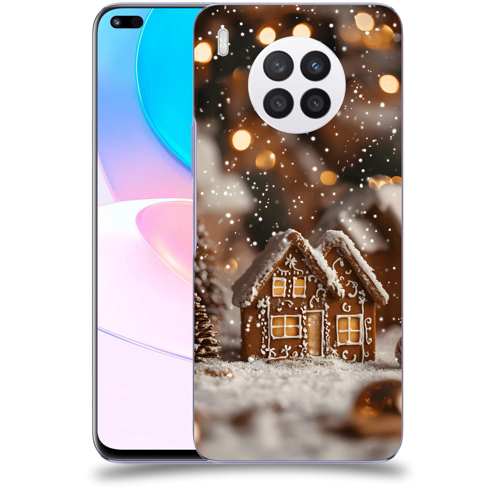 ACOVER Kryt na mobil Huawei Nova 8i - Perníková chaloupka