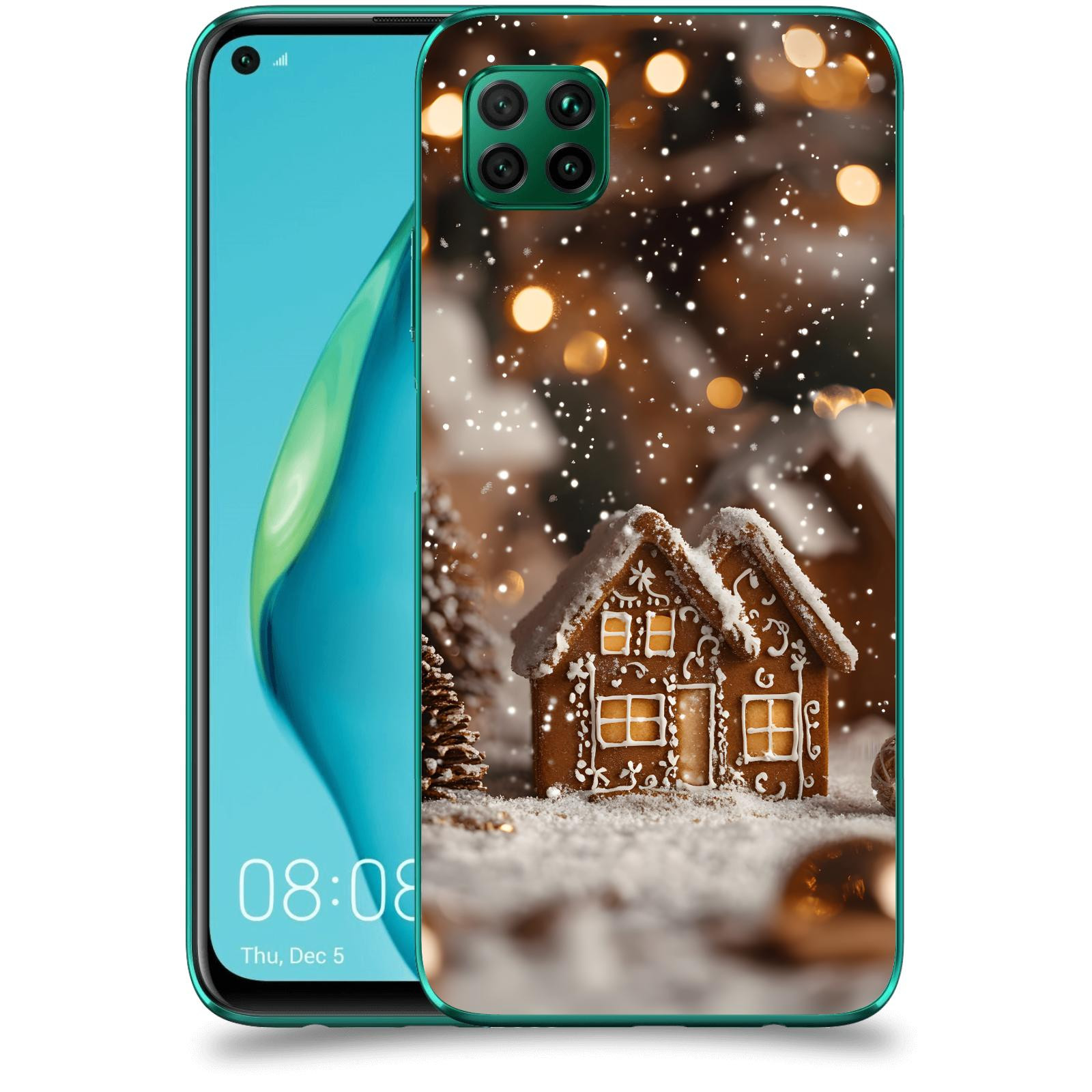 ACOVER Kryt na mobil Huawei P40 Lite - Perníková chaloupka