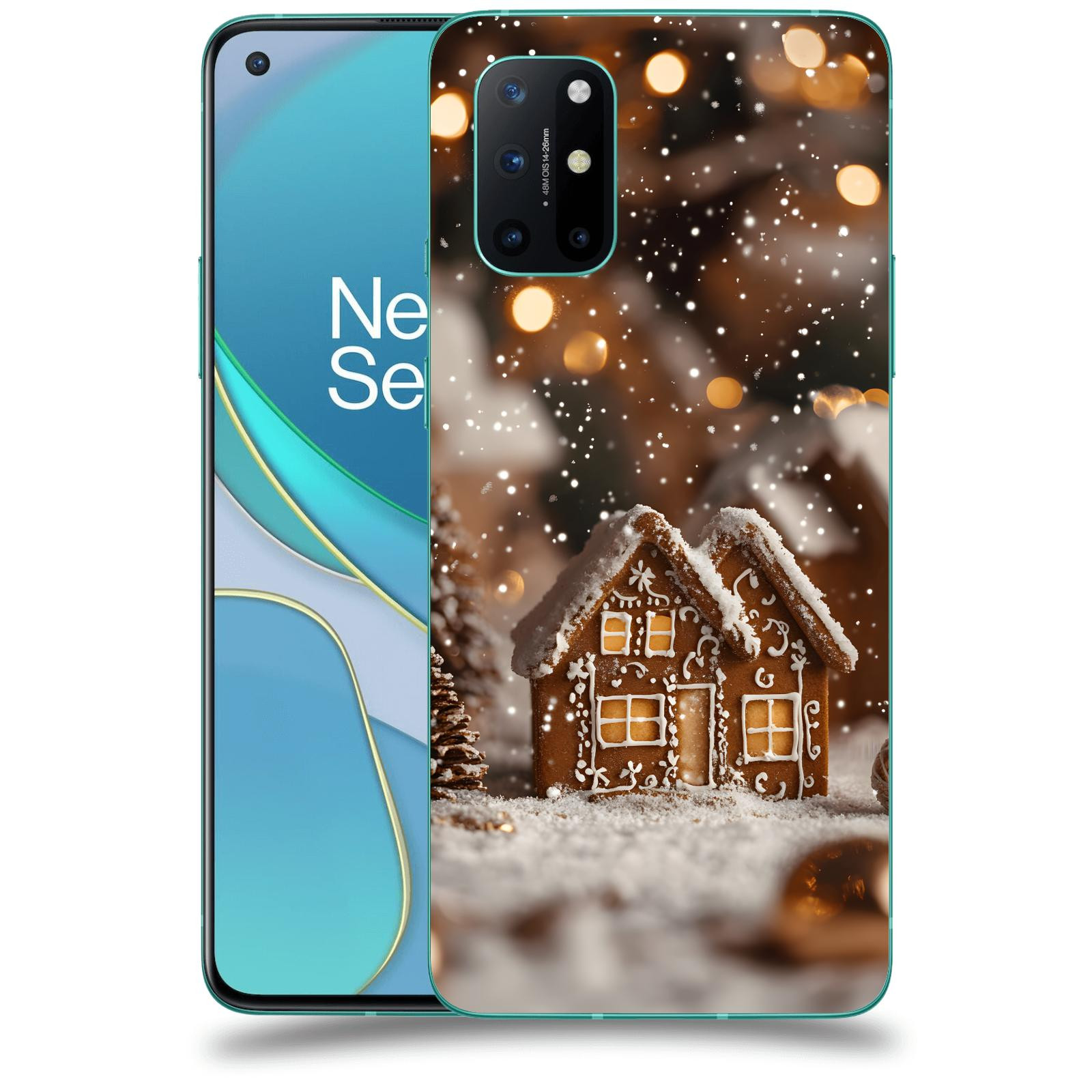 ACOVER Kryt na mobil OnePlus 8T - Perníková chaloupka