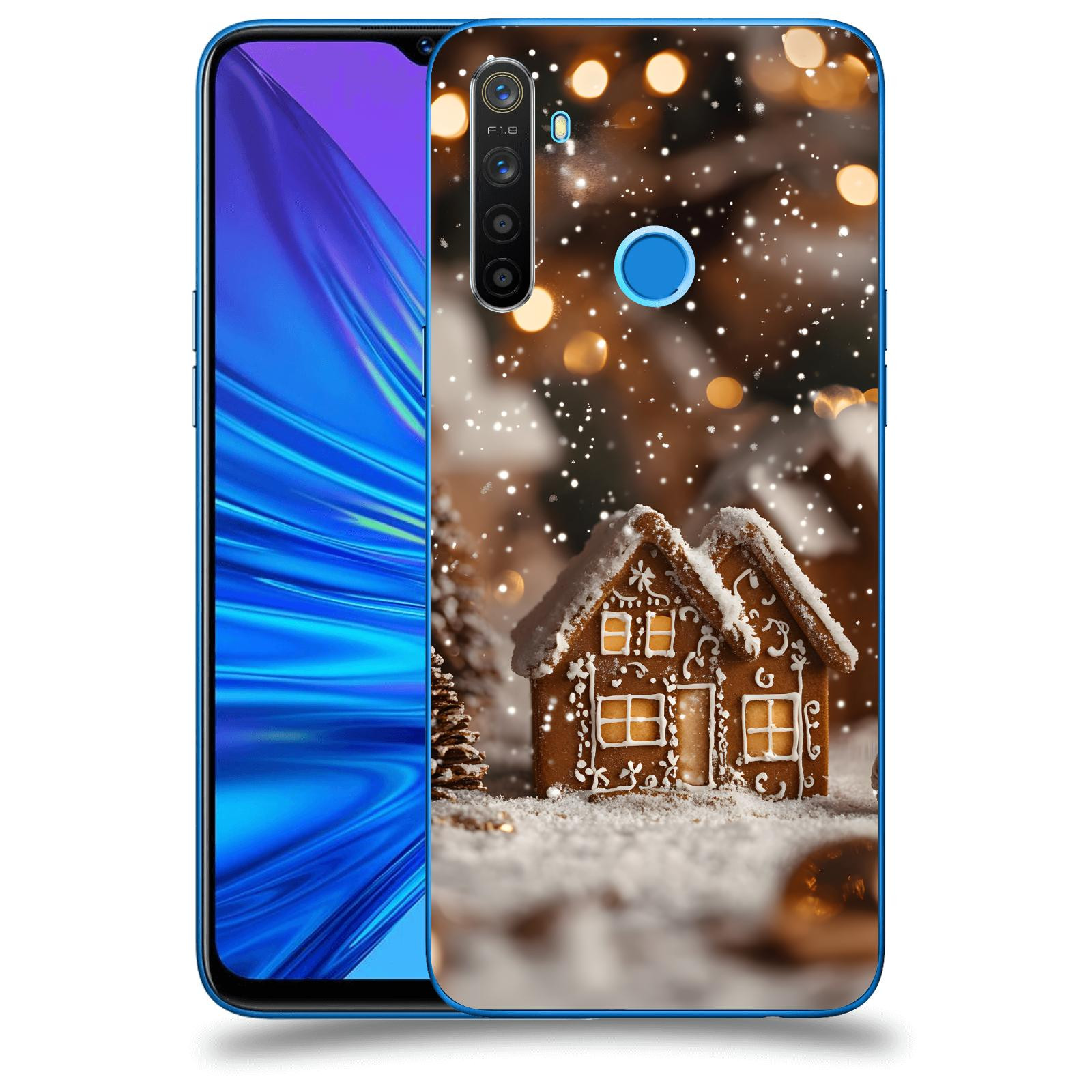 ACOVER Kryt na mobil Realme 5 - Perníková chaloupka