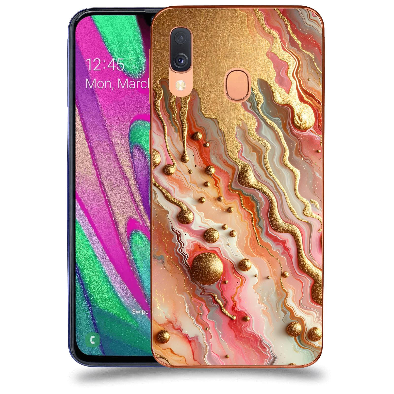ACOVER Kryt na mobil Samsung Galaxy A40 A405F - Liquid Gold