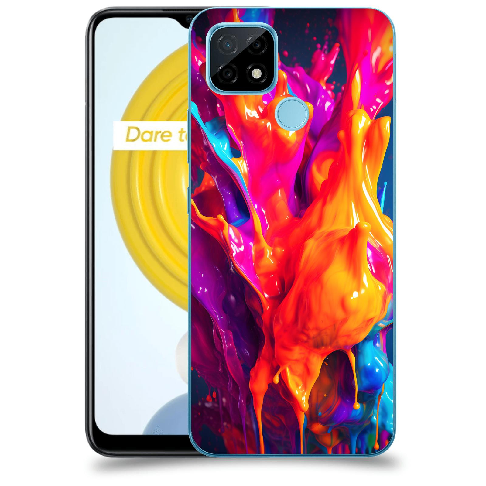 ACOVER Kryt na mobil Realme C21 - Beautiful Liquid I