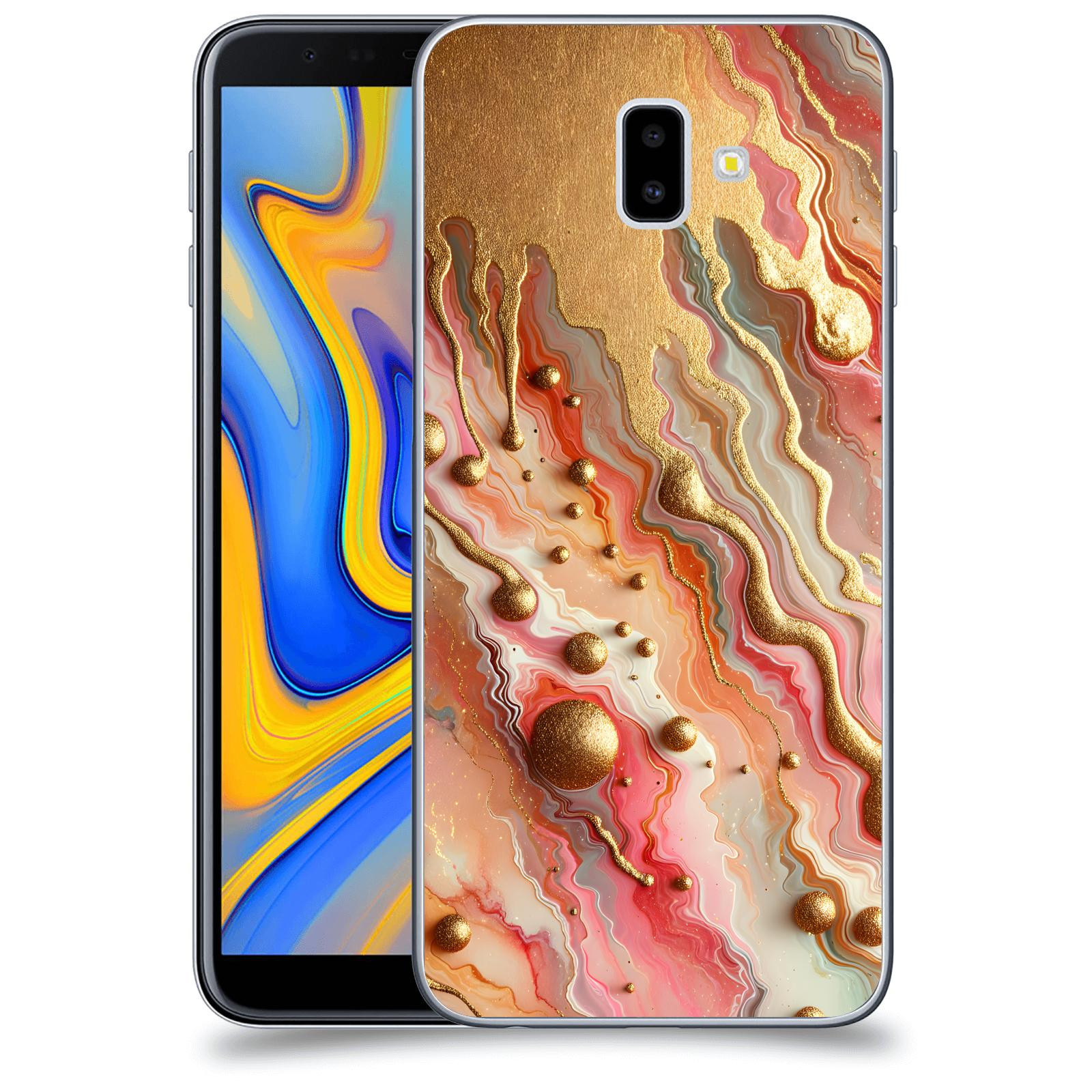 ACOVER Kryt na mobil Samsung Galaxy J6+ J610F - Liquid Gold