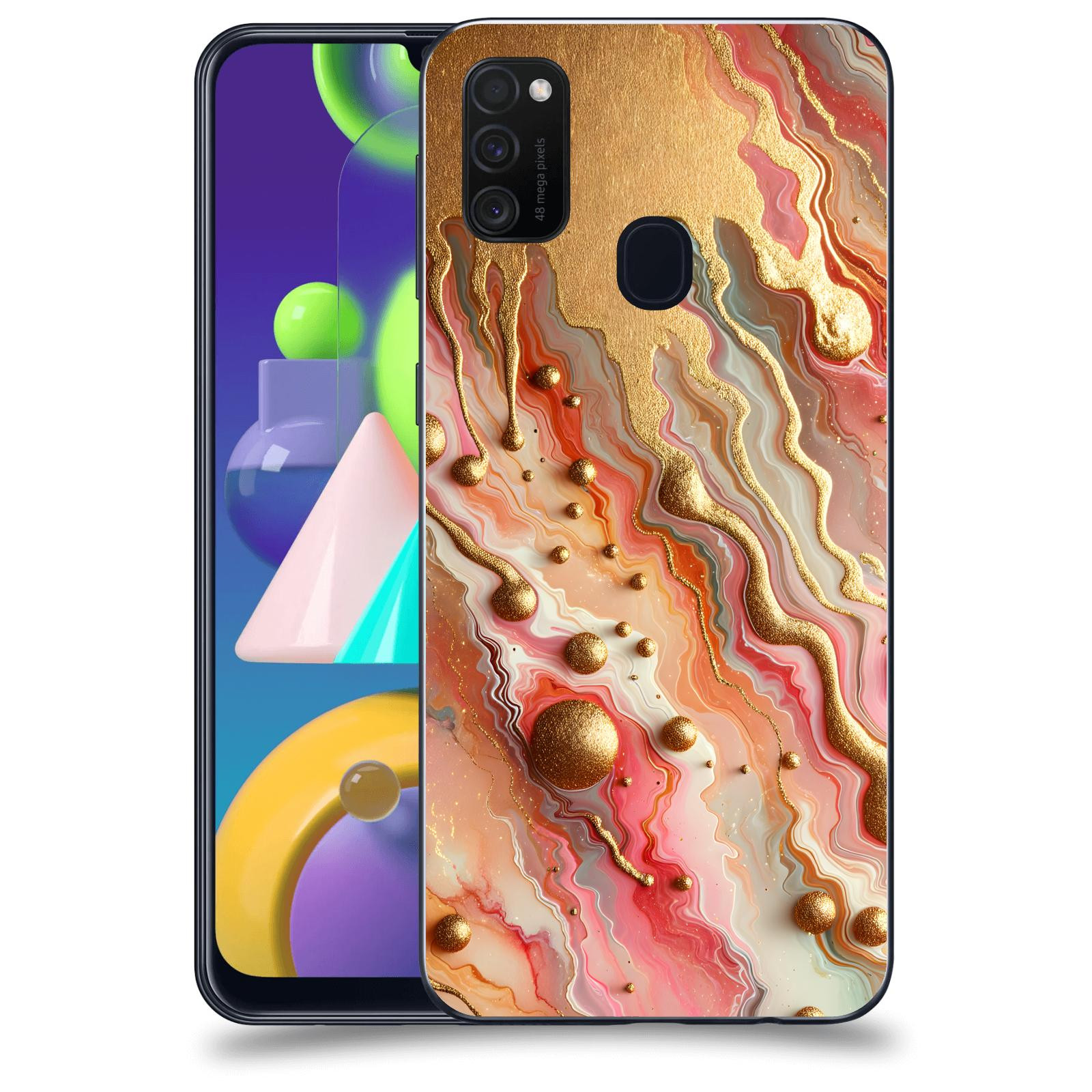 ACOVER Kryt na mobil Samsung Galaxy M21 M215F - Liquid Gold