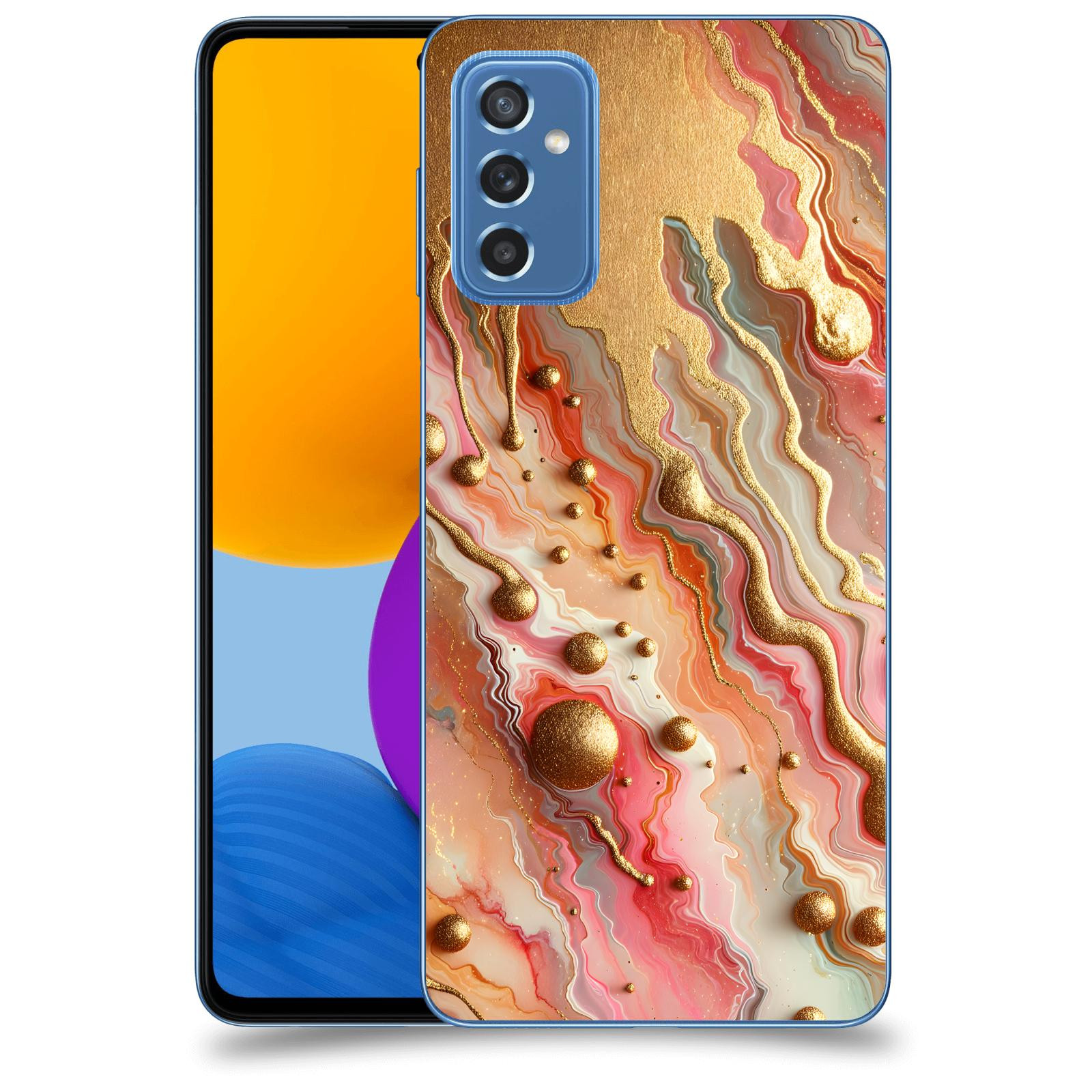 ACOVER Kryt na mobil Samsung Galaxy M52 5G - Liquid Gold