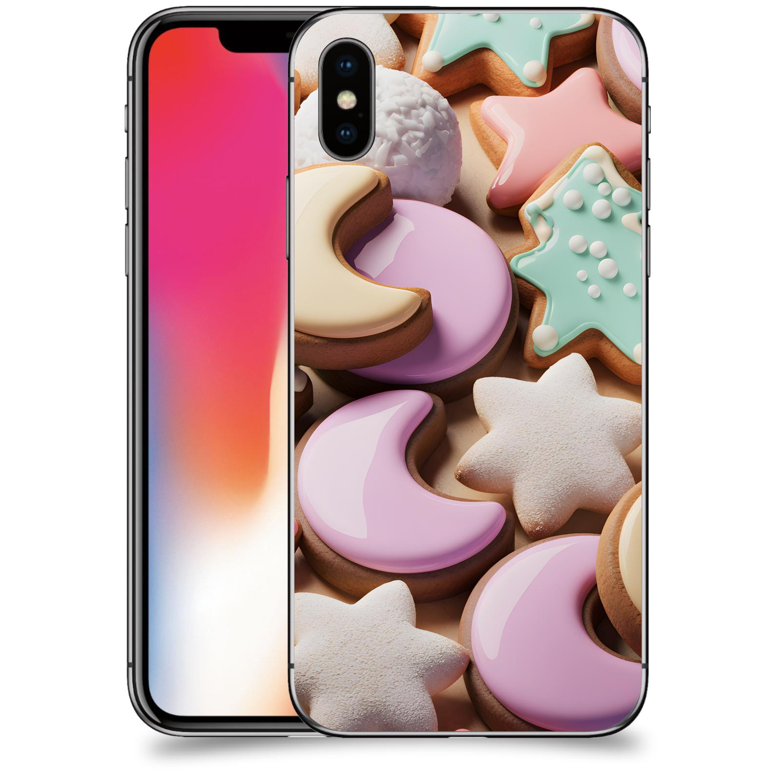 ACOVER Kryt na mobil Apple iPhone X/XS - Vánoční cukroví