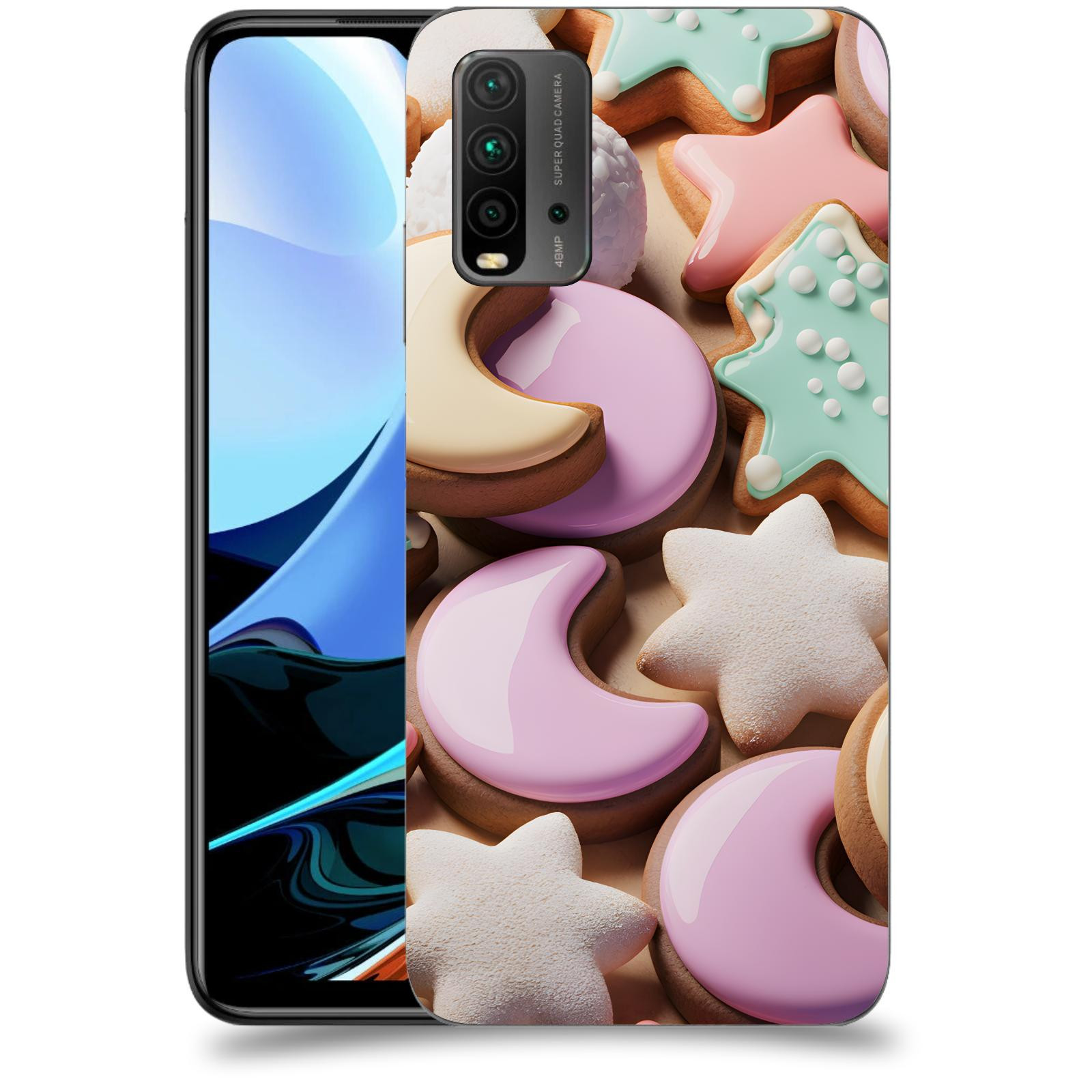 ACOVER Kryt na mobil Xiaomi Redmi 9T - Vánoční cukroví