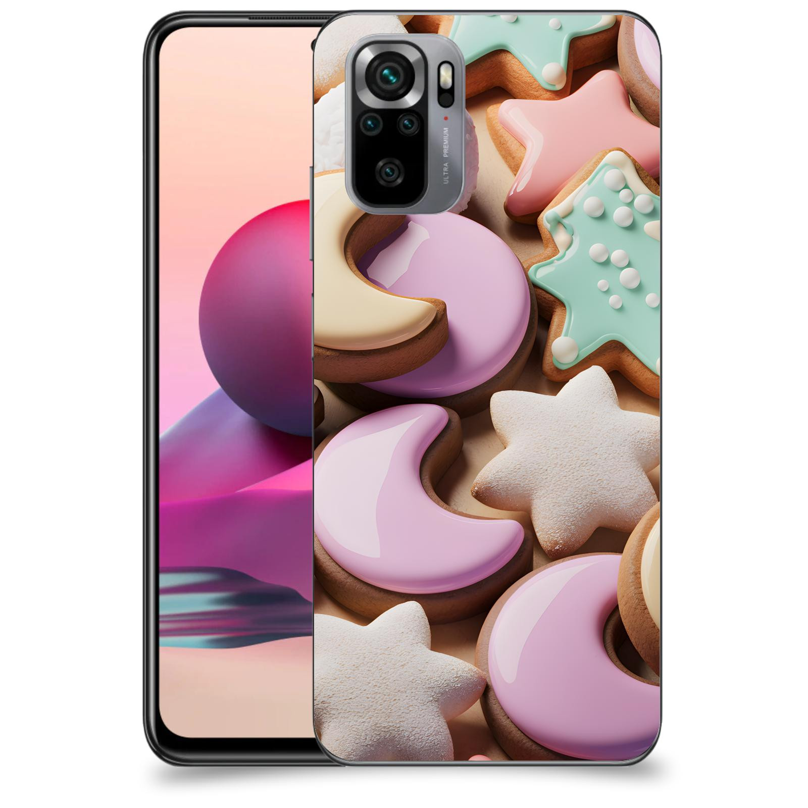 ACOVER Kryt na mobil Xiaomi Redmi Note 10S - Vánoční cukroví