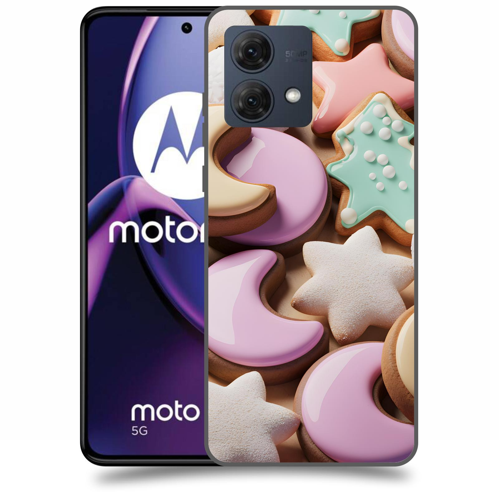 ACOVER Kryt na mobil Motorola Moto G84 5G - Vánoční cukroví