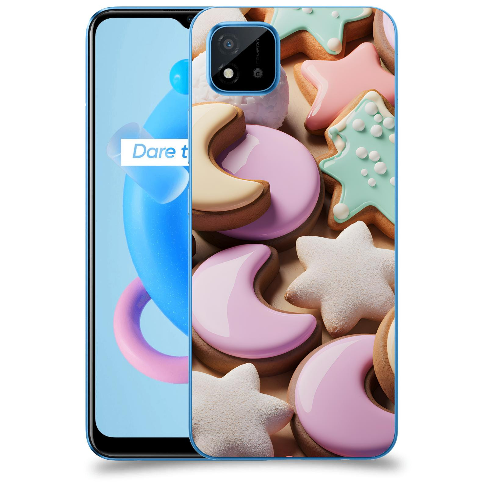 ACOVER Kryt na mobil Realme C11 (2021) - Vánoční cukroví