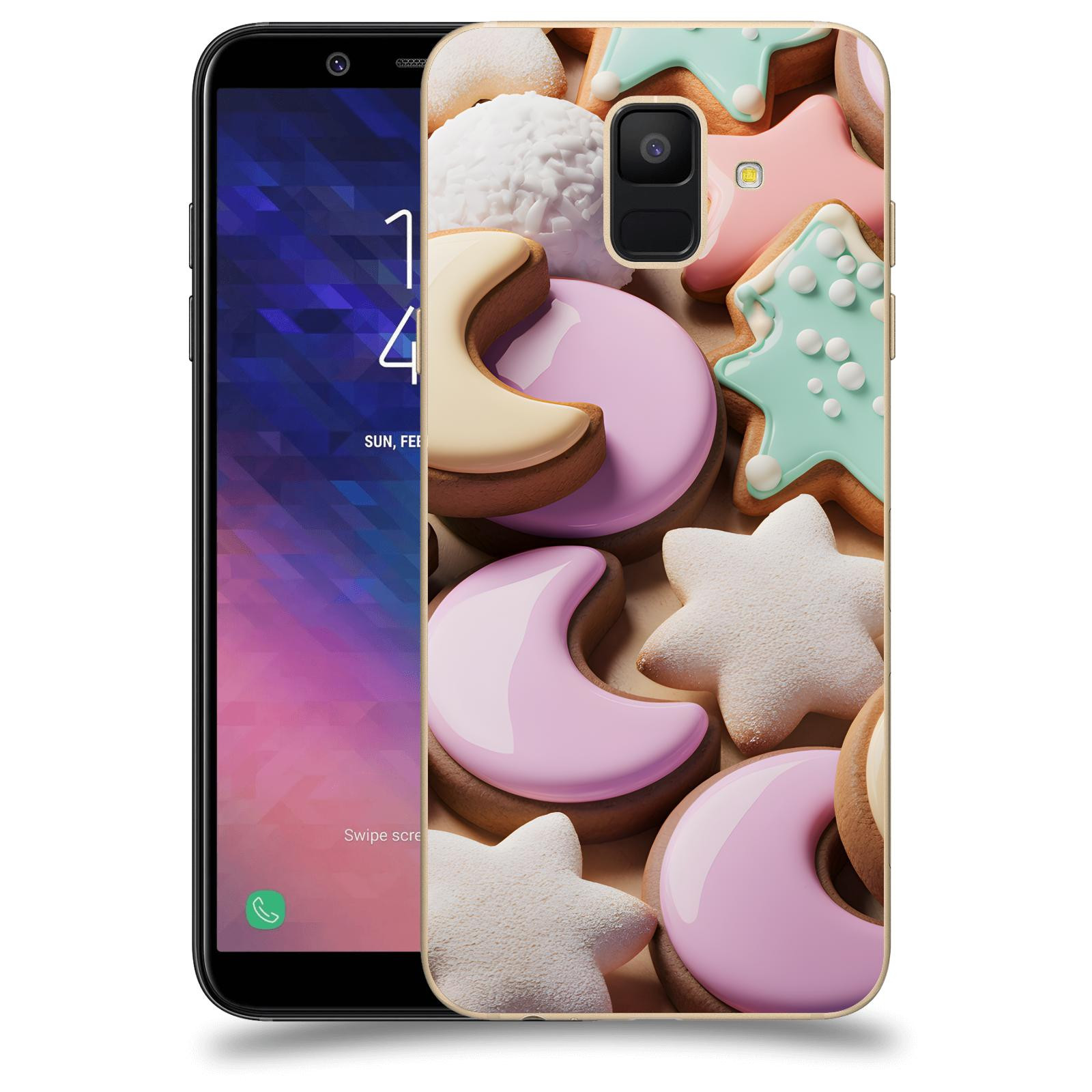 ACOVER Kryt na mobil Samsung Galaxy A6 A600F - Vánoční cukroví