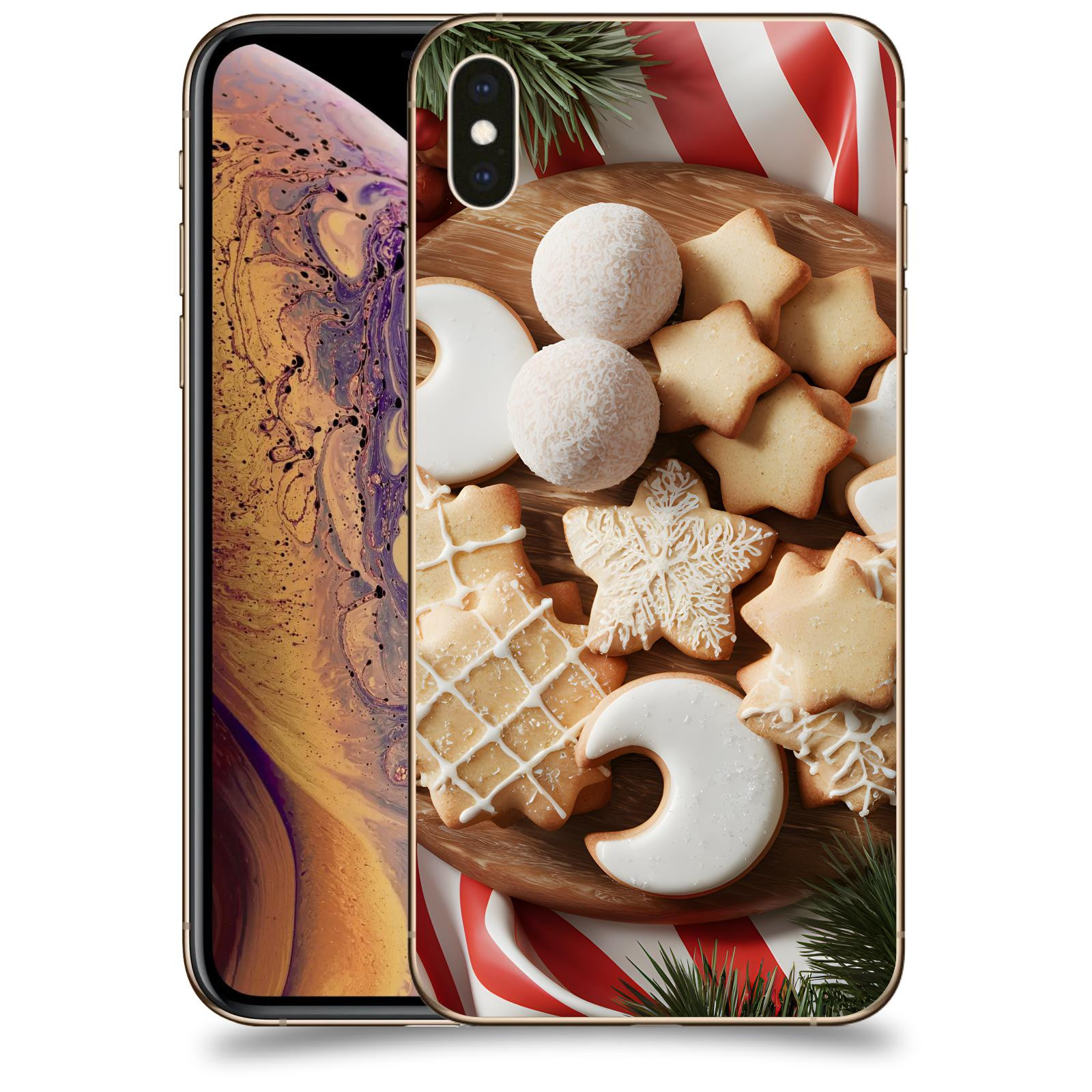 ACOVER Kryt na mobil Apple iPhone XS Max - Vánoční cukroví 2