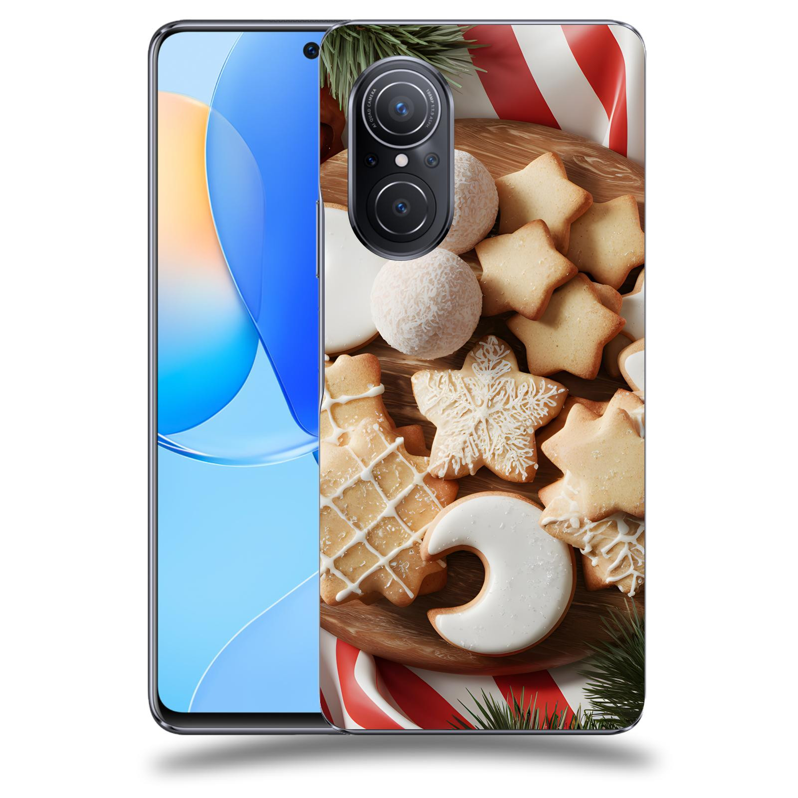 ACOVER Kryt na mobil Huawei Nova 9 SE - Vánoční cukroví 2