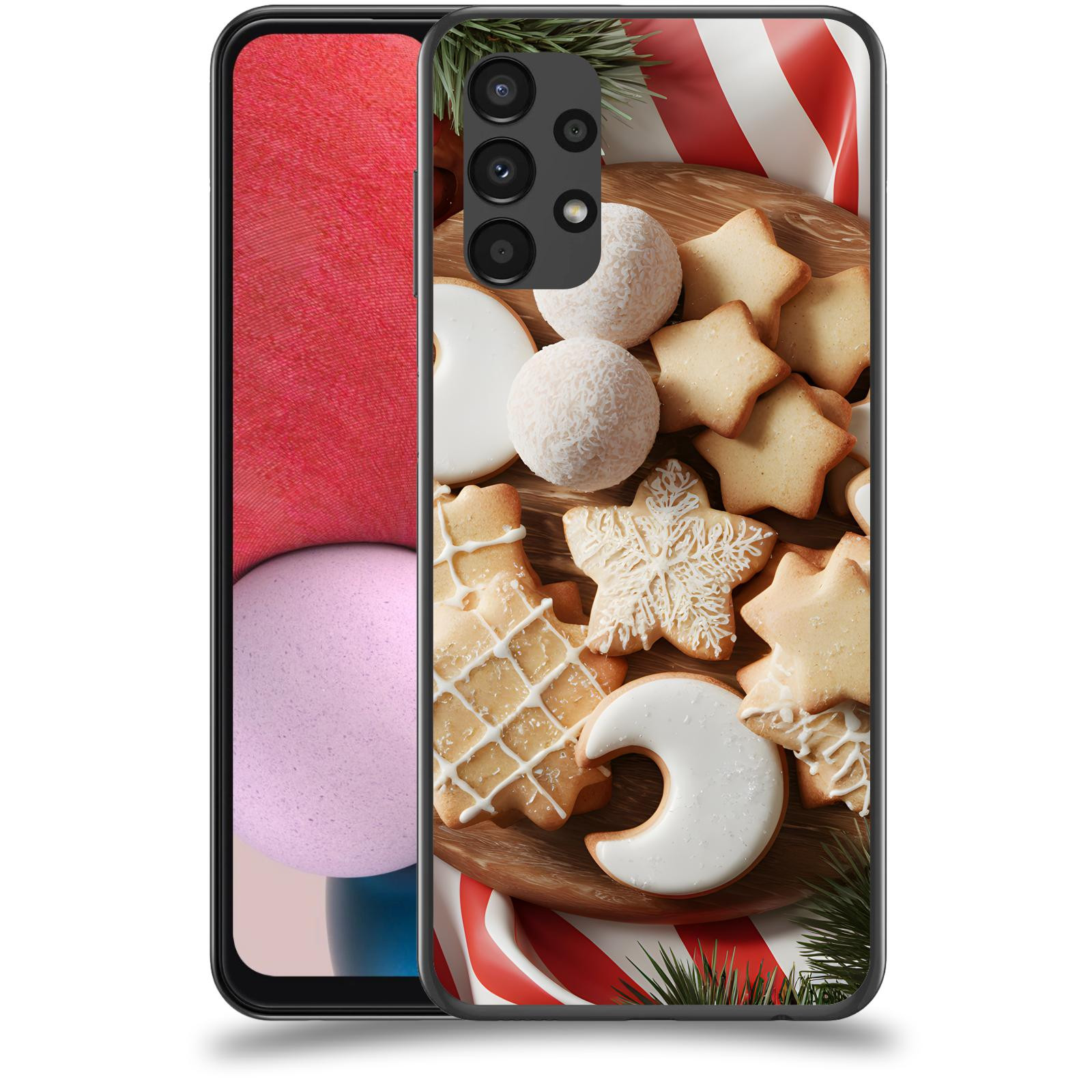 ACOVER Kryt na mobil Samsung Galaxy A13 4G A135 - Vánoční cukroví 2