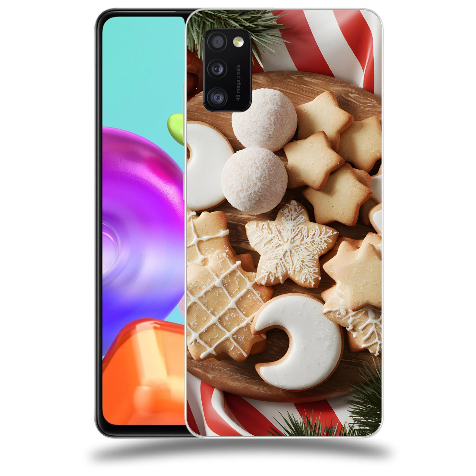 ACOVER Kryt na mobil Samsung Galaxy A41 A415F - Vánoční cukroví 2