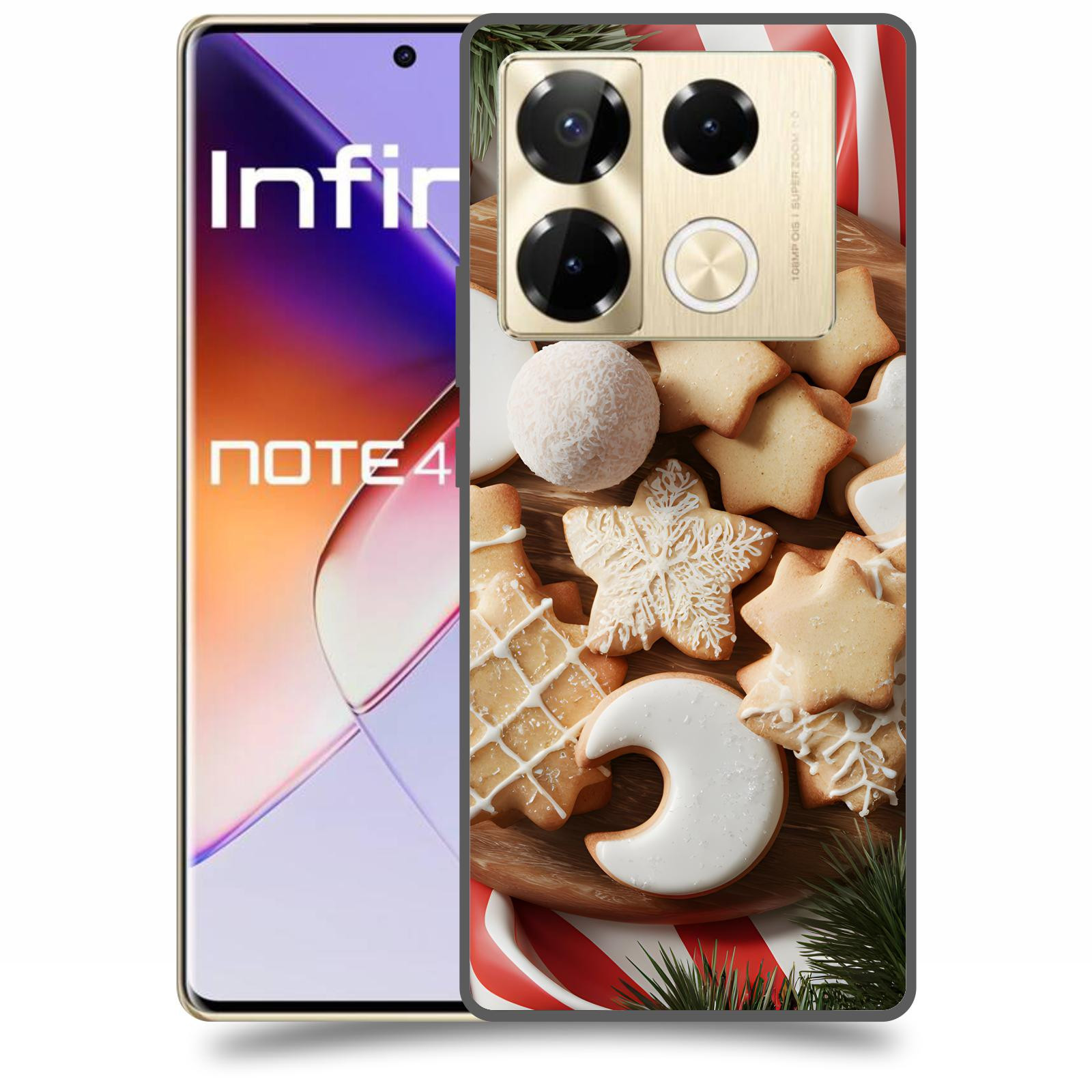 ACOVER Kryt na mobil Infinix Note 40 PRO - Vánoční cukroví 2