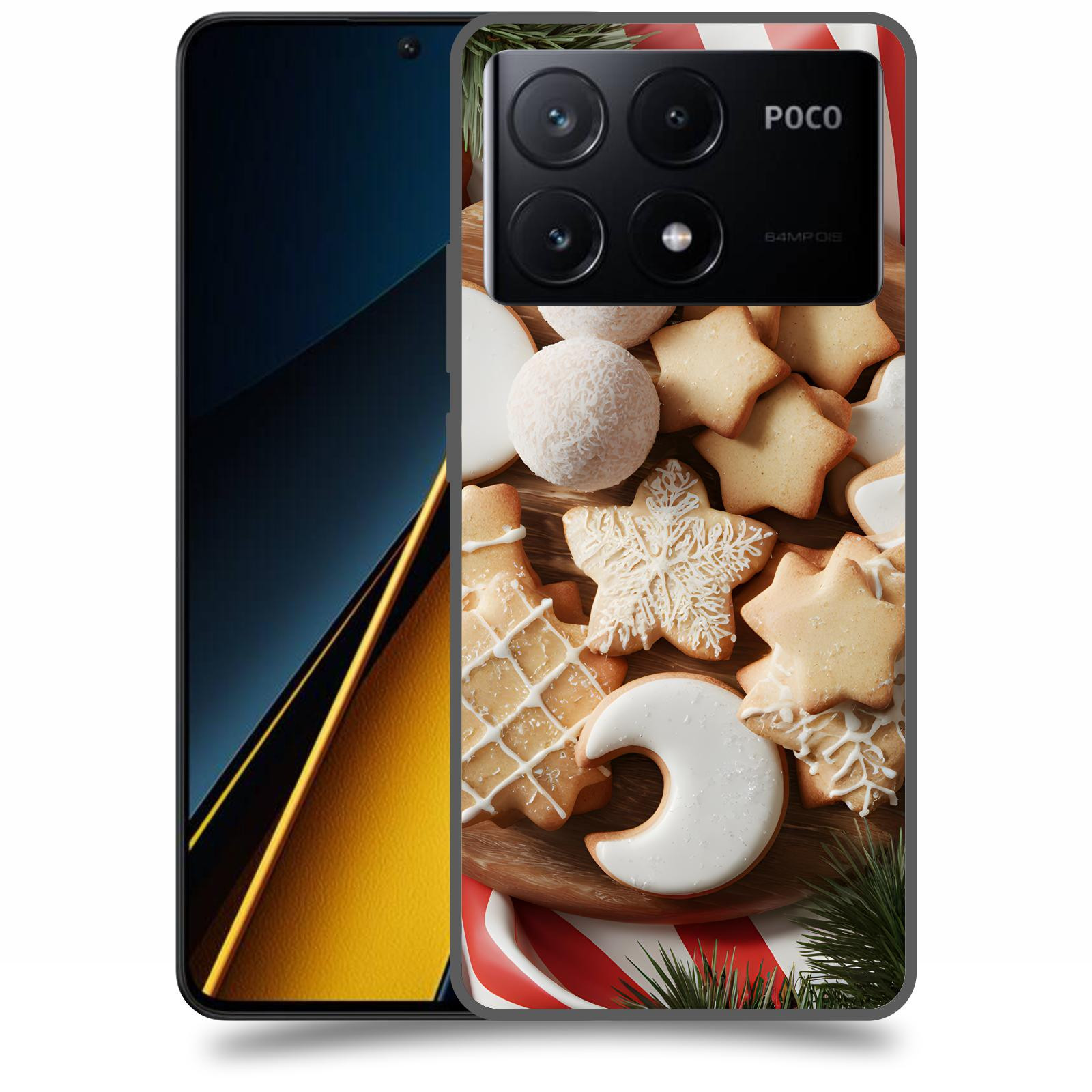 ACOVER Kryt na mobil Poco X6 Pro 5G - Vánoční cukroví 2