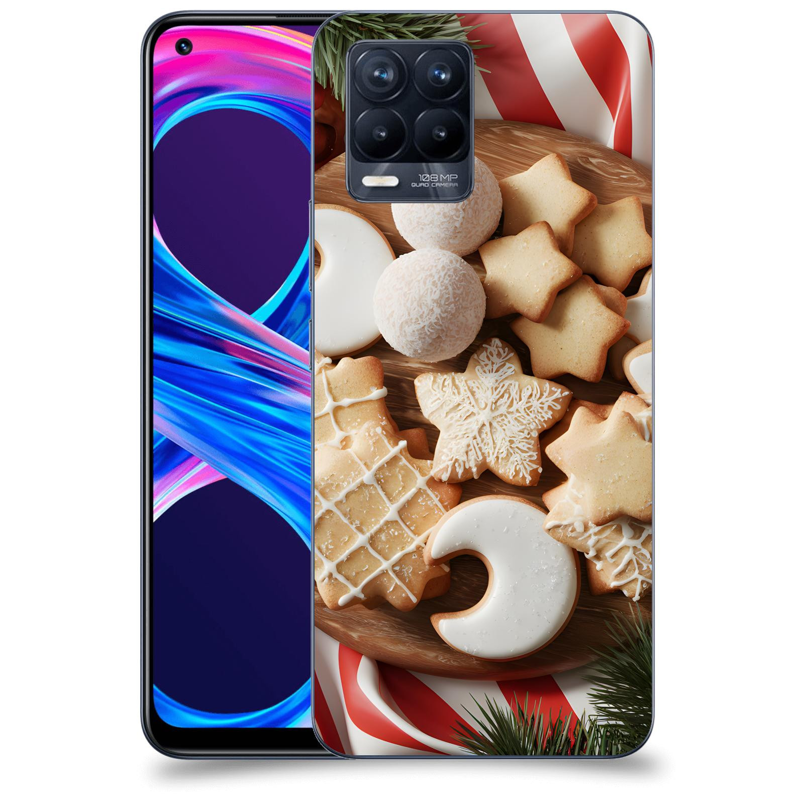 ACOVER Kryt na mobil Realme 8 Pro - Vánoční cukroví 2
