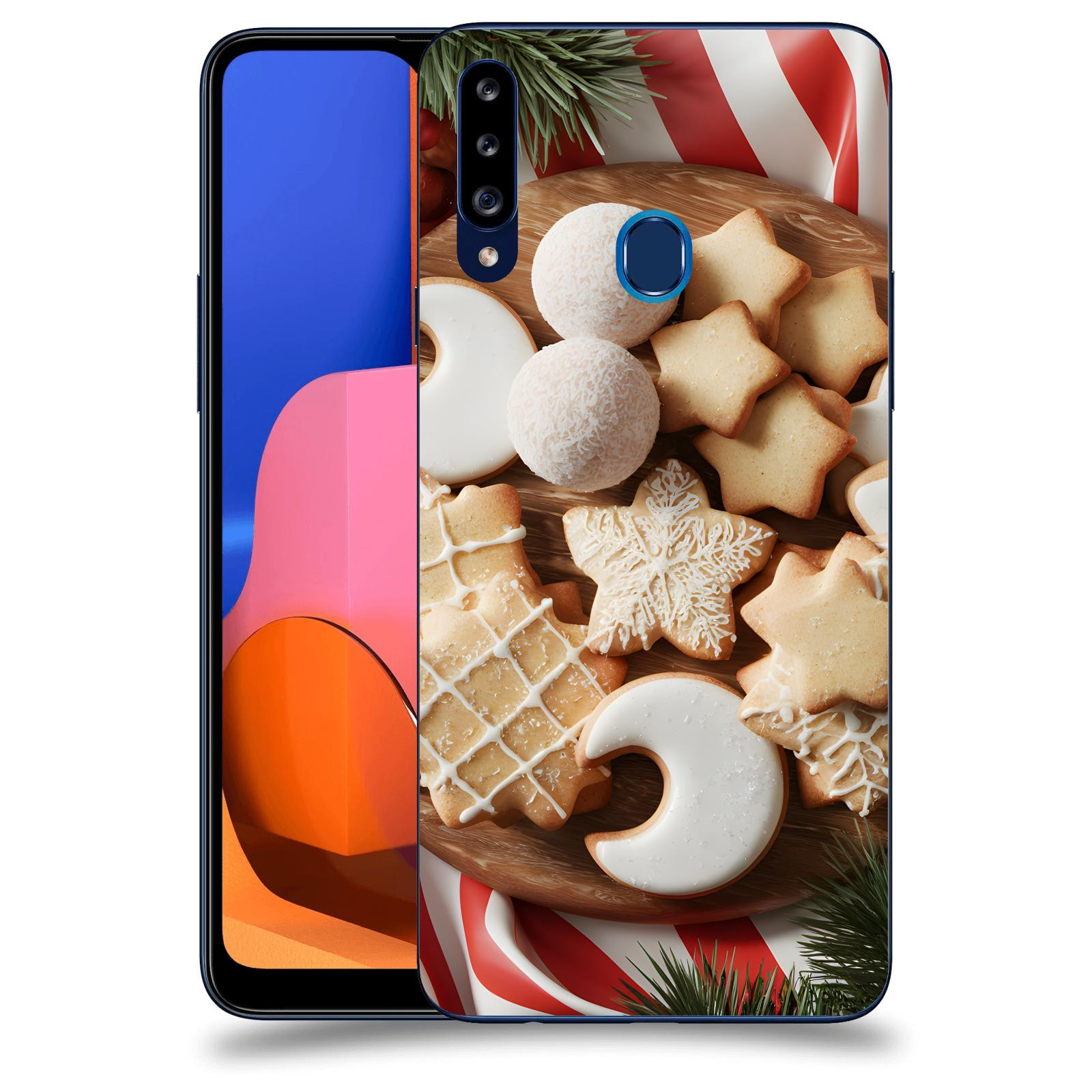 ACOVER Kryt na mobil Samsung Galaxy A20s - Vánoční cukroví 2