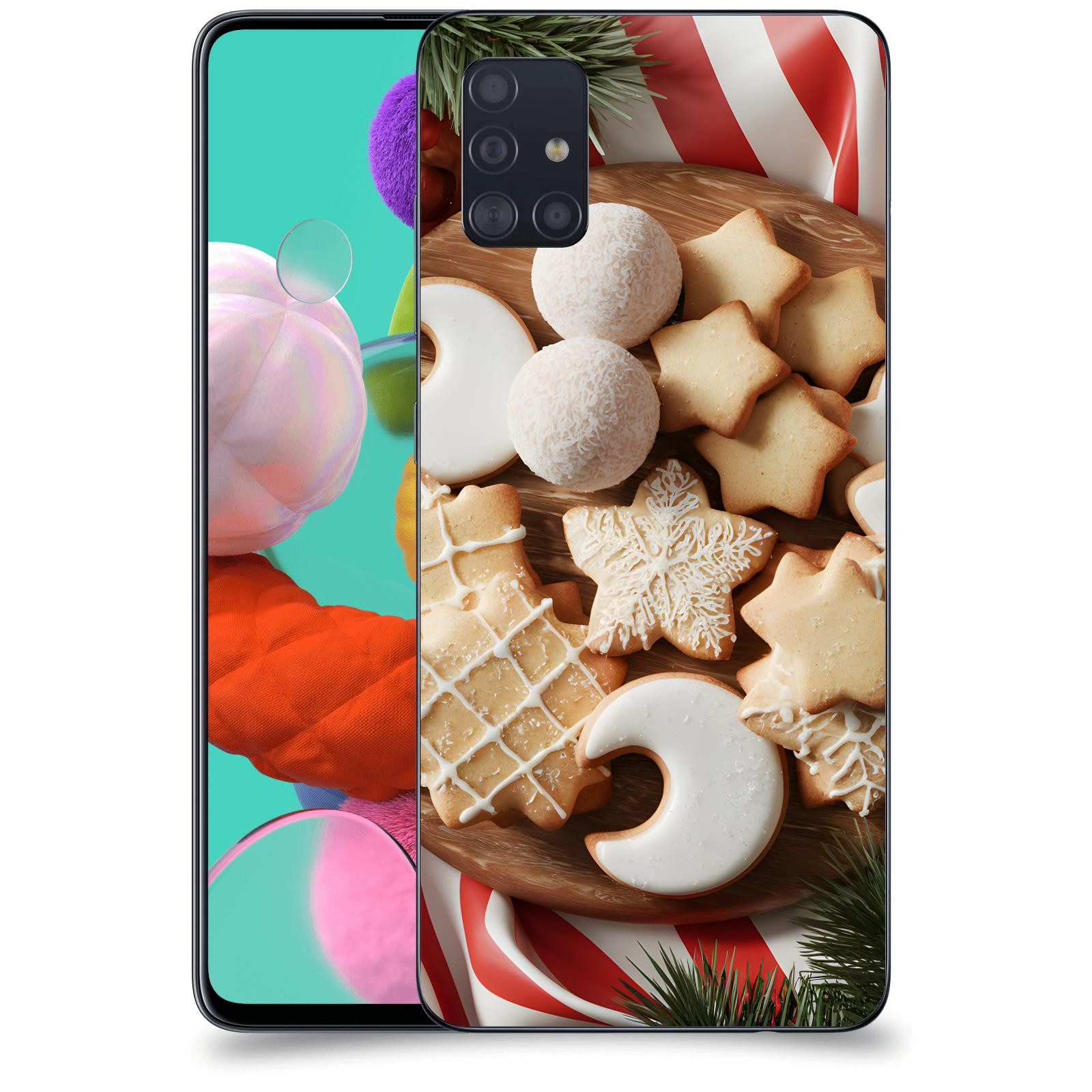 ACOVER Kryt na mobil Samsung Galaxy A51 A515F - Vánoční cukroví 2