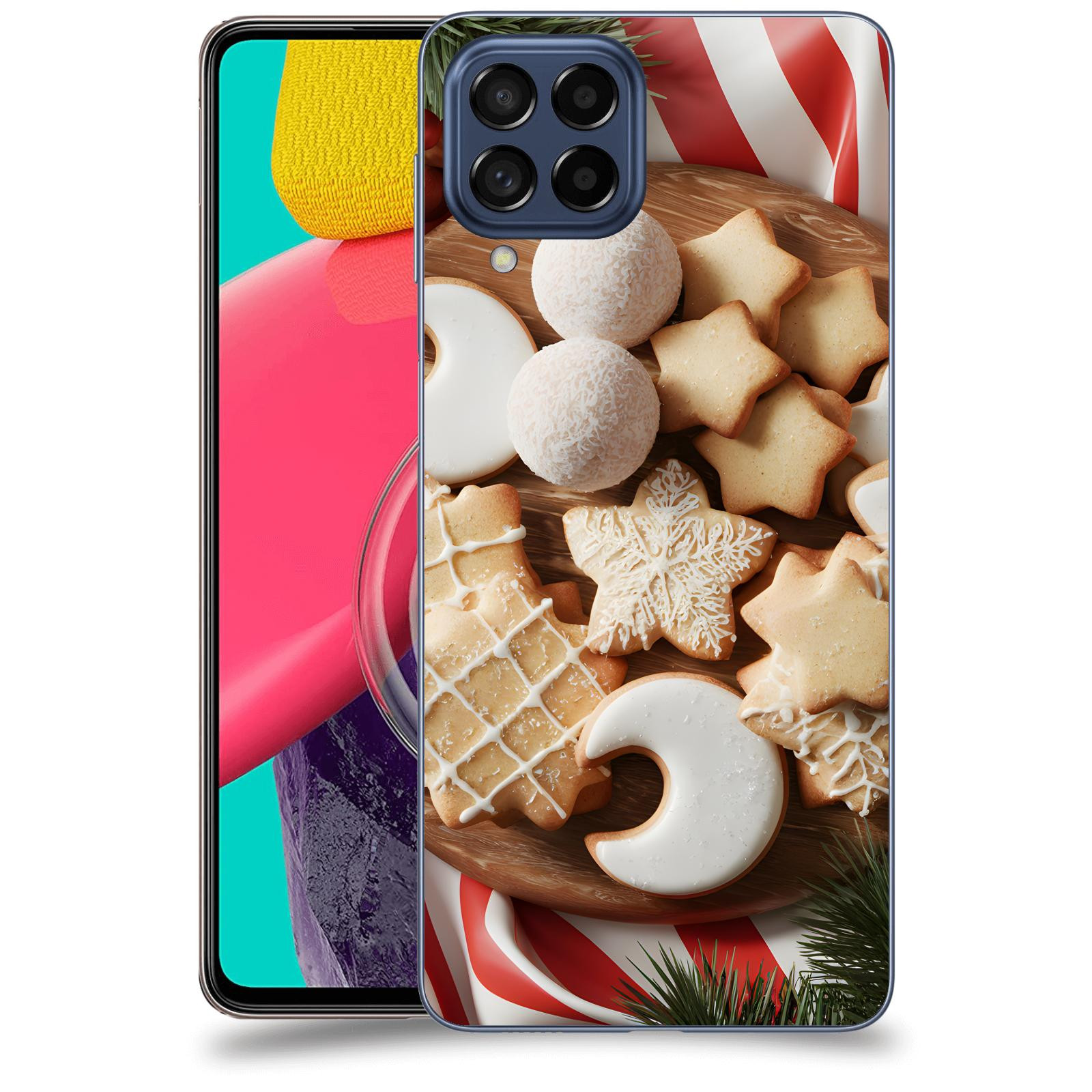 ACOVER Kryt na mobil Samsung Galaxy M53 5G - Vánoční cukroví 2
