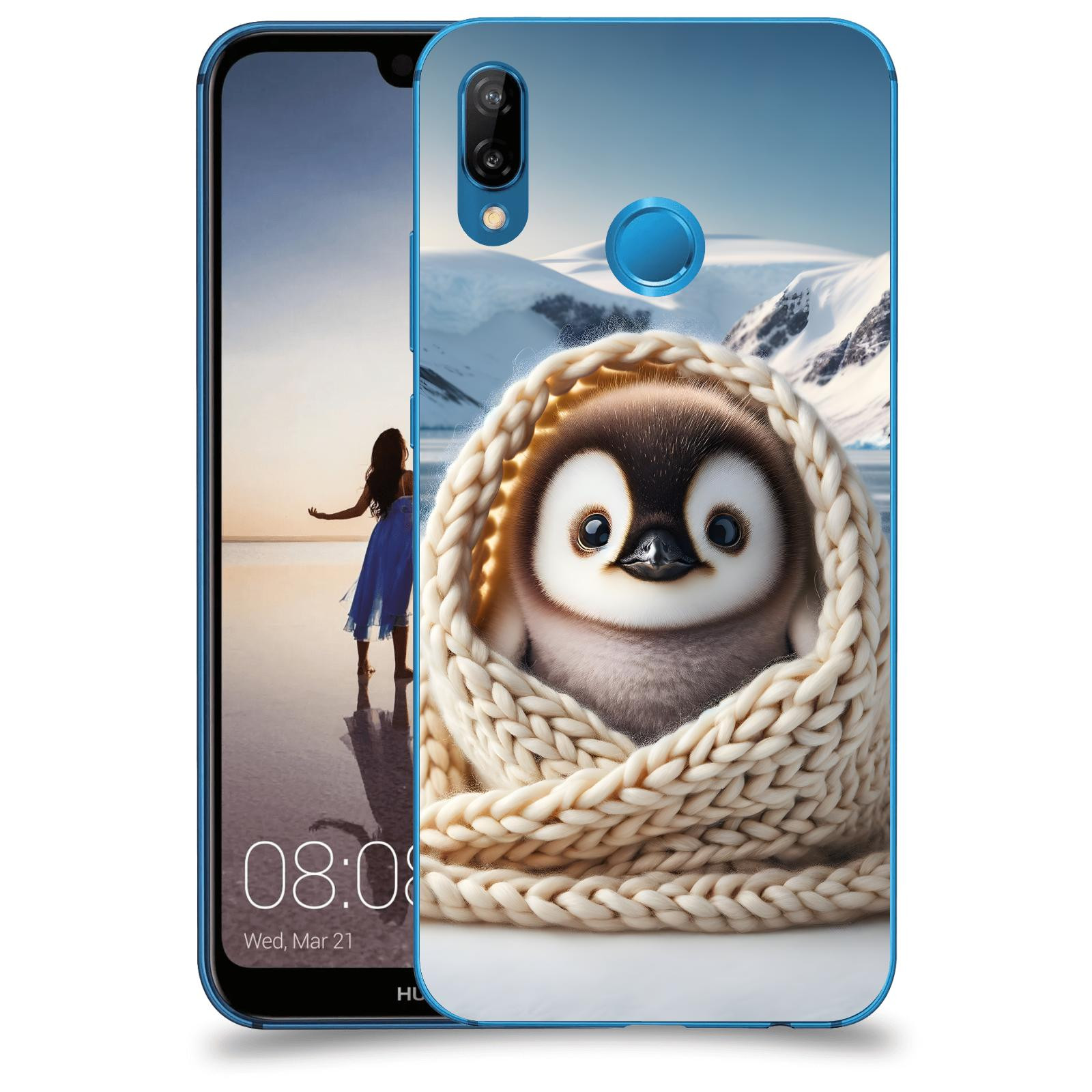 ACOVER Kryt na mobil Huawei P20 Lite - Tučňák