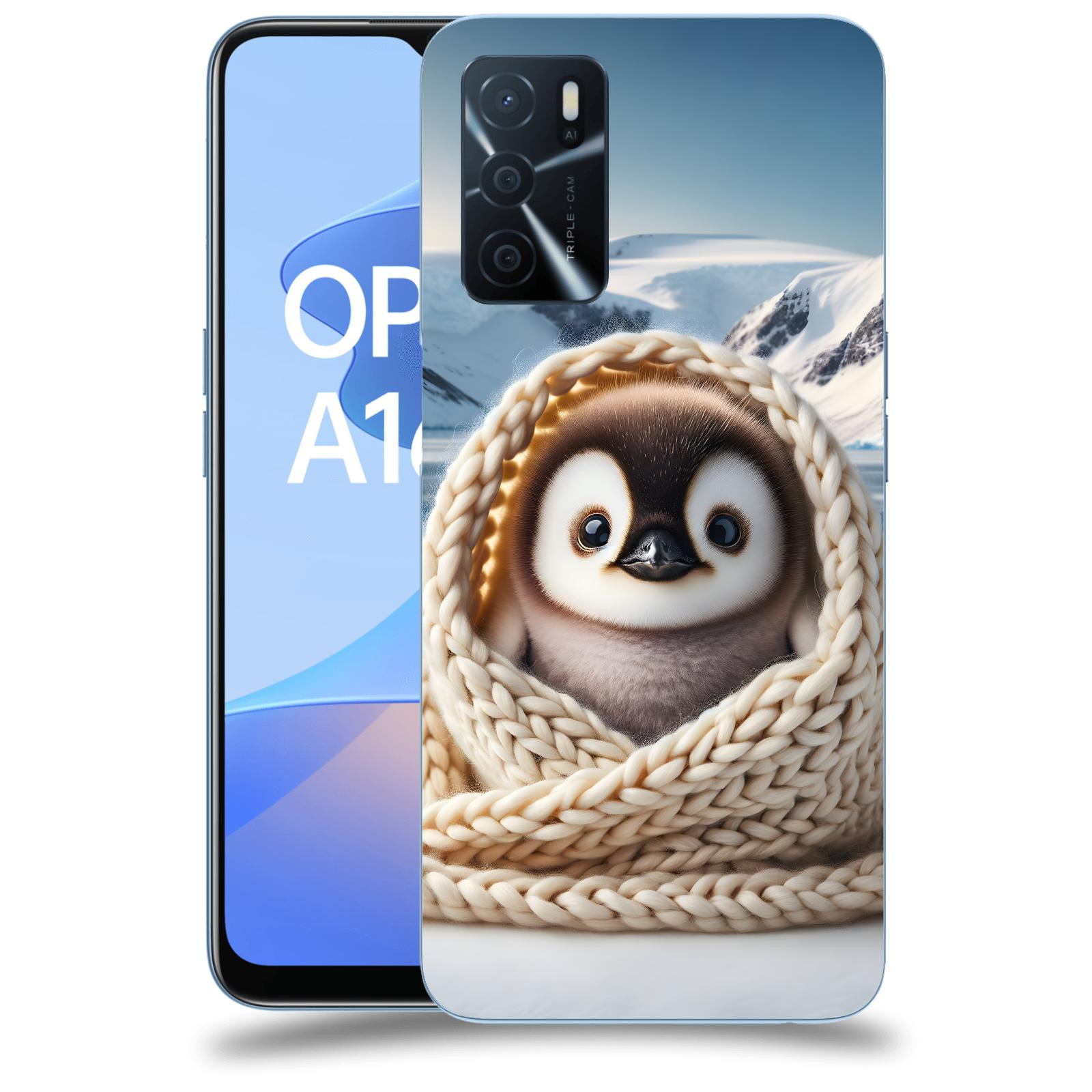 ACOVER Kryt na mobil OPPO A16s - Tučňák