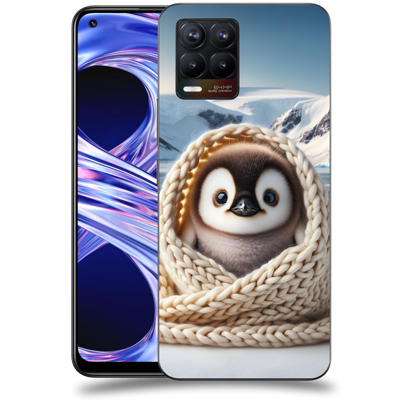 ACOVER Kryt na mobil Realme 8 - Tučňák