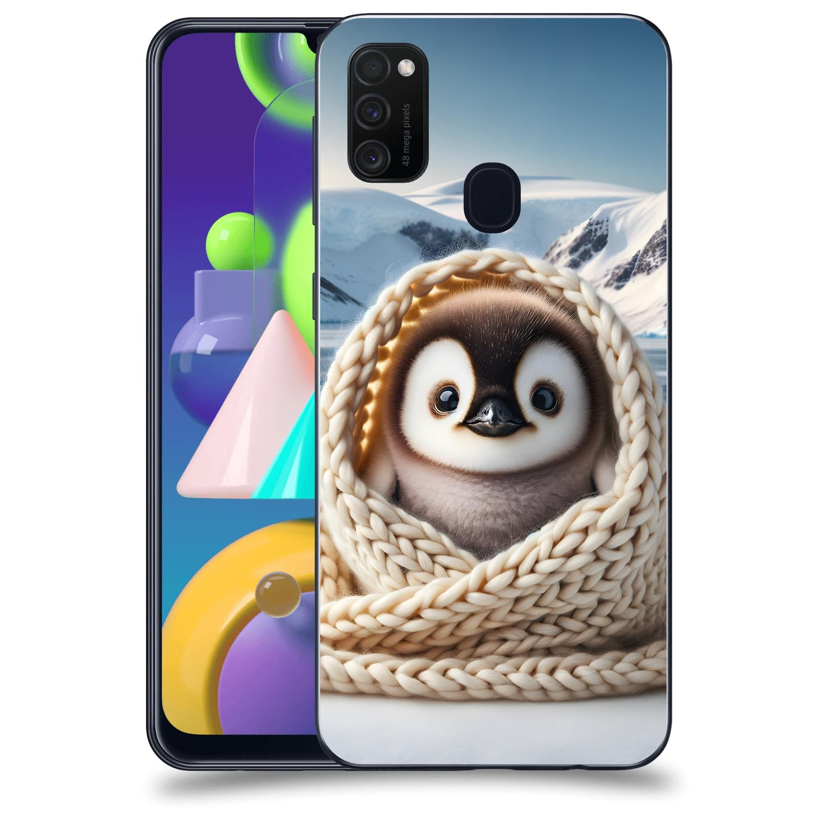 ACOVER Kryt na mobil Samsung Galaxy M21 M215F - Tučňák