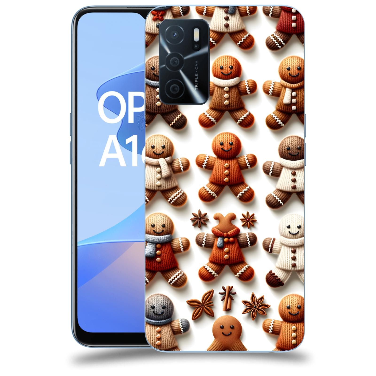 ACOVER Kryt na mobil OPPO A16s - Perníčky 2
