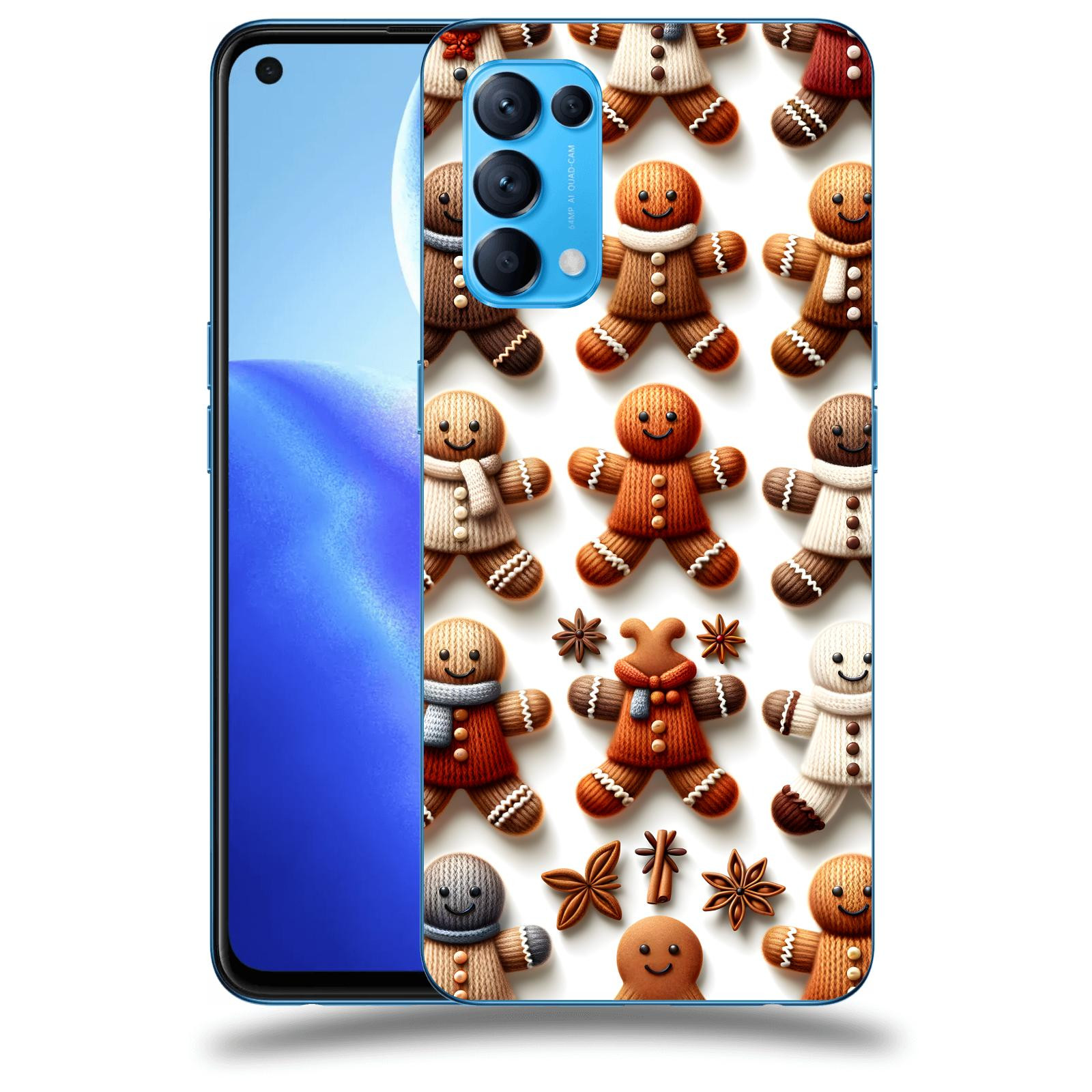 ACOVER Kryt na mobil OPPO Reno 5 5G - Perníčky 2