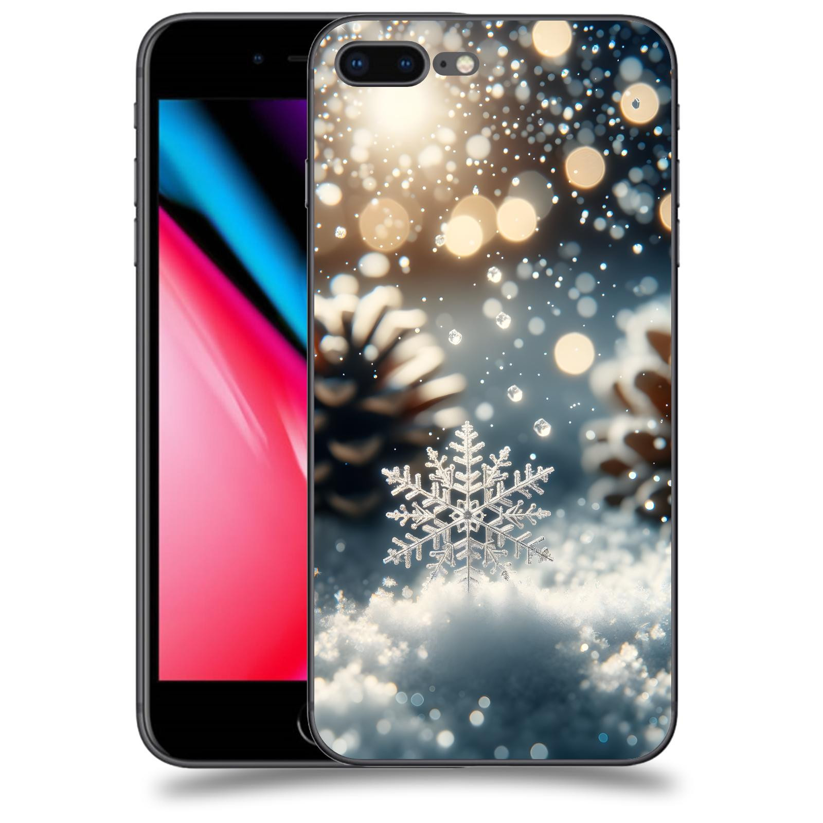 ACOVER Kryt na mobil Apple iPhone 8 Plus - Vločka