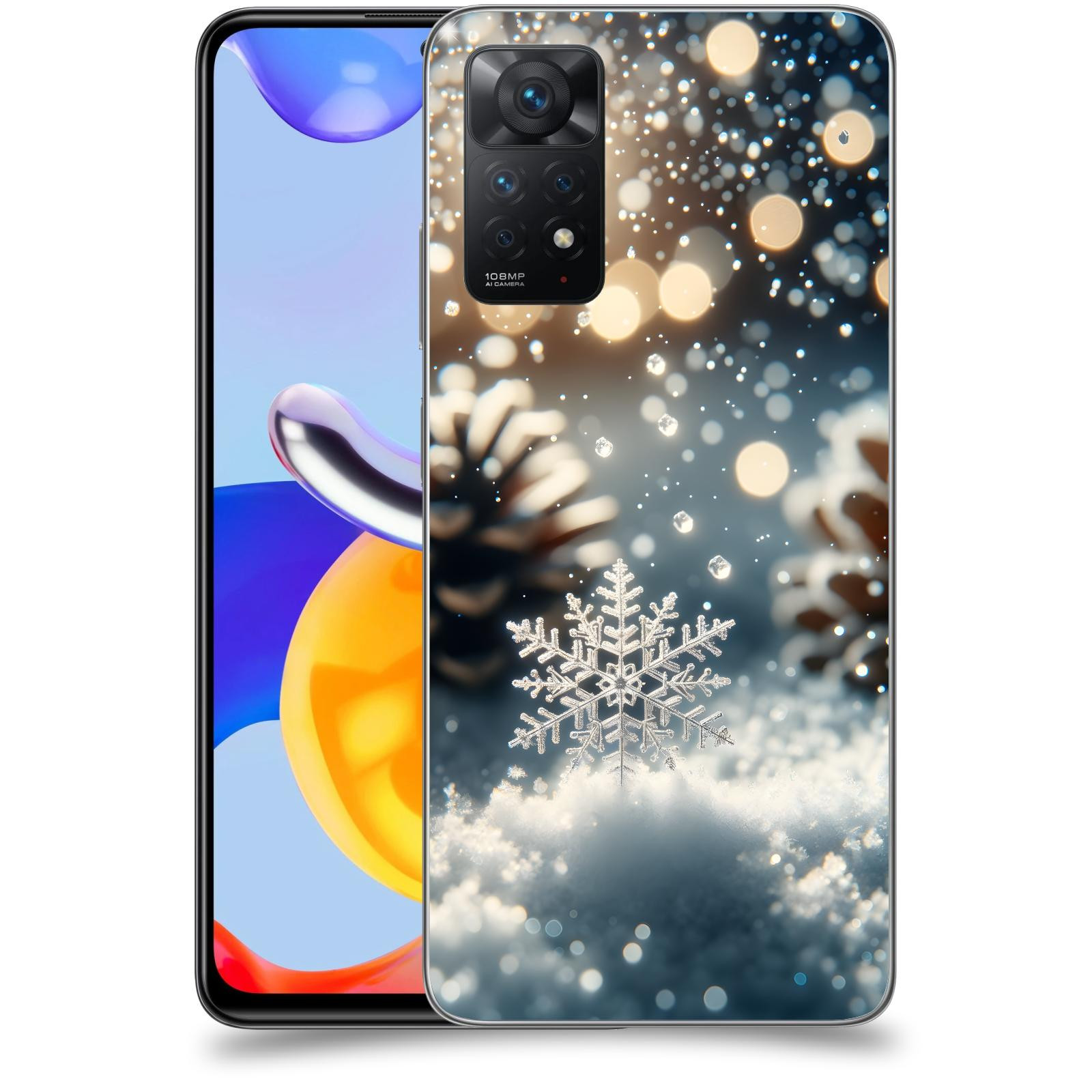 ACOVER Kryt na mobil Xiaomi Redmi Note 11 Pro - Vločka