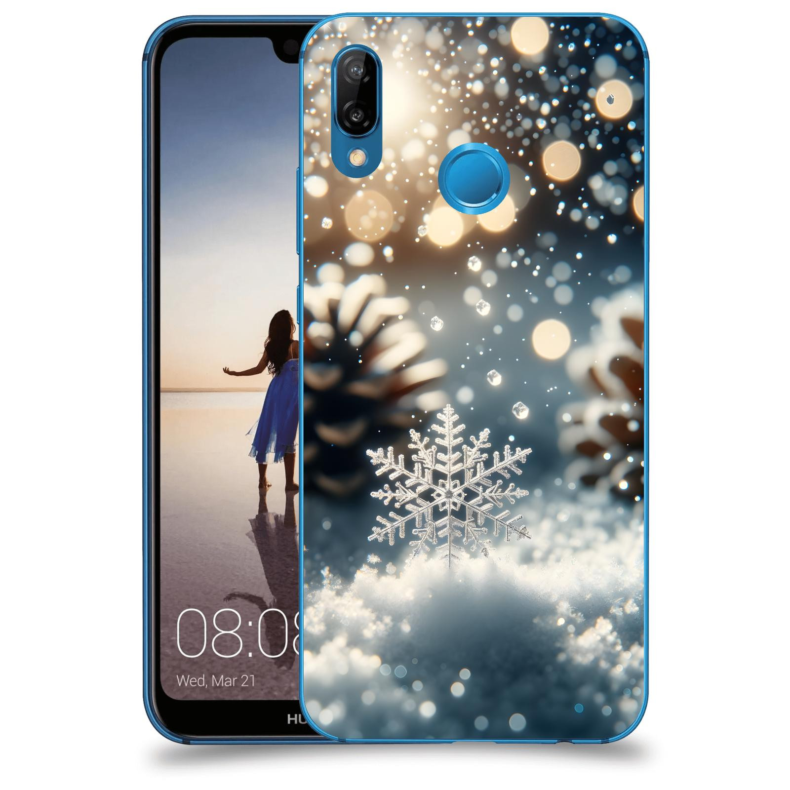ACOVER Kryt na mobil Huawei P20 Lite - Vločka