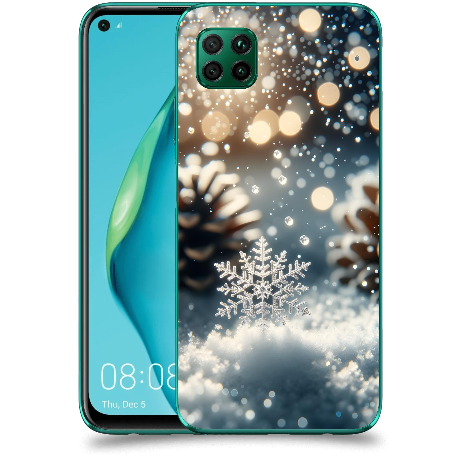 ACOVER Kryt na mobil Huawei P40 Lite - Vločka