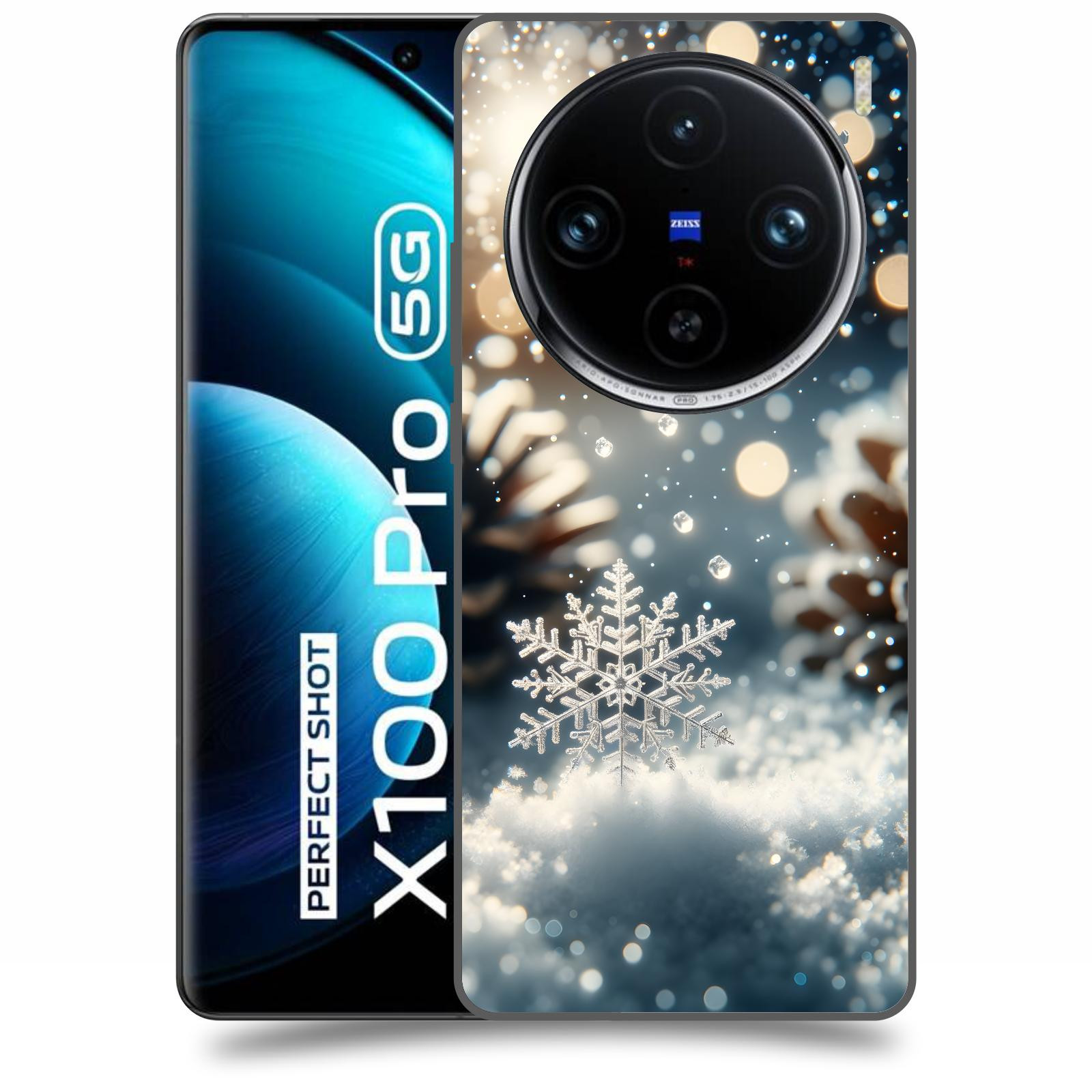 ACOVER Kryt na mobil Vivo X100 Pro 5G - Vločka