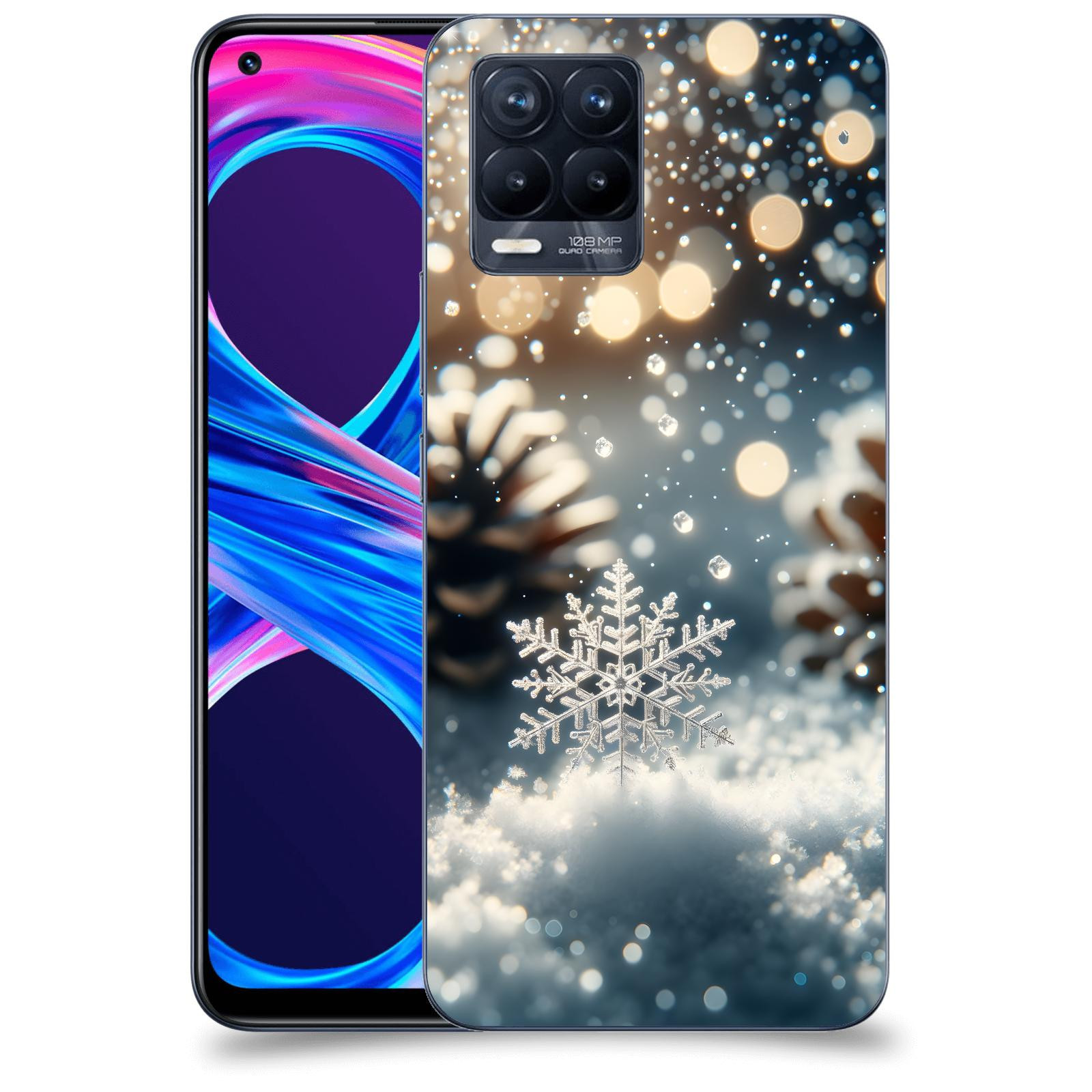 ACOVER Kryt na mobil Realme 8 Pro - Vločka