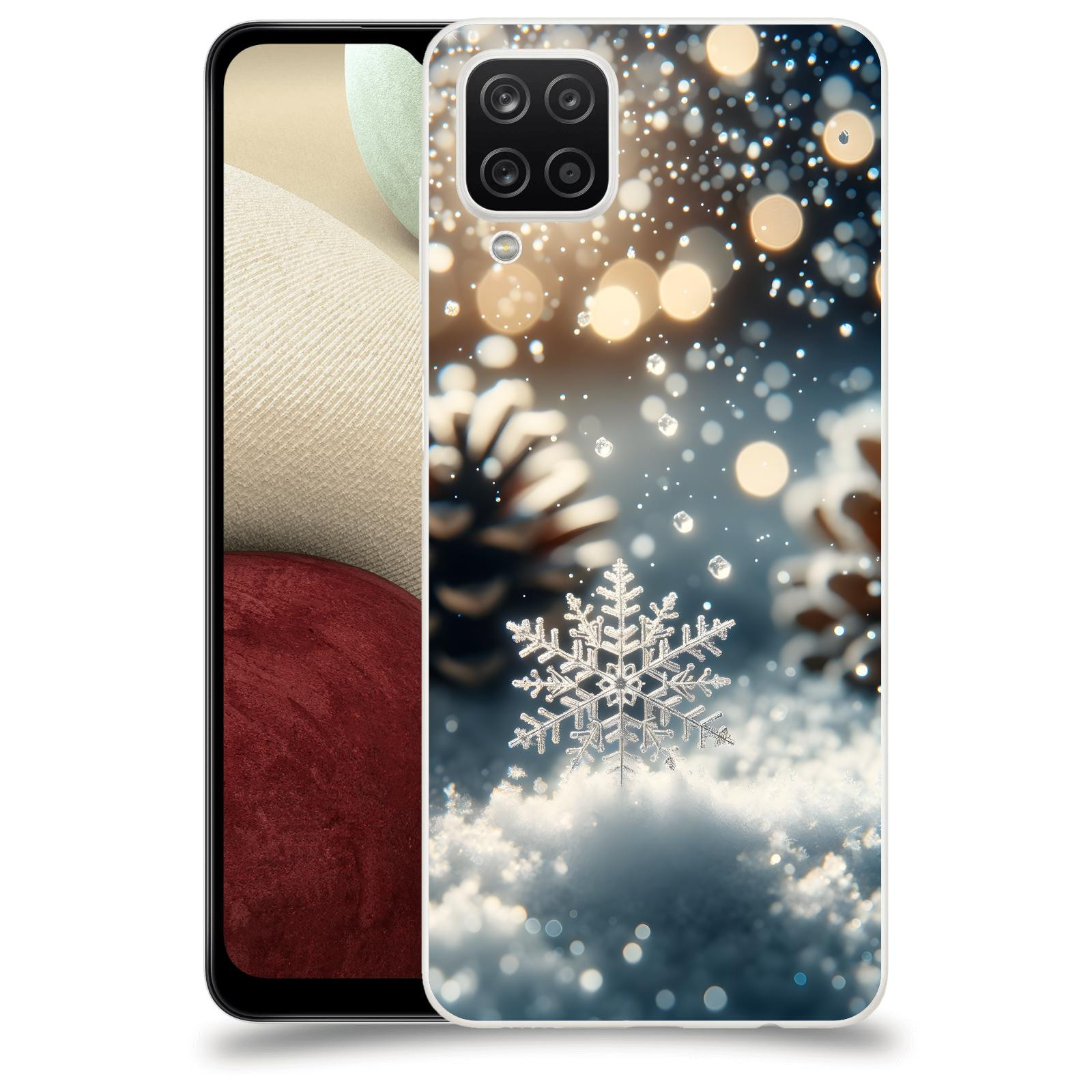 ACOVER Kryt na mobil Samsung Galaxy A12 A125F - Vločka