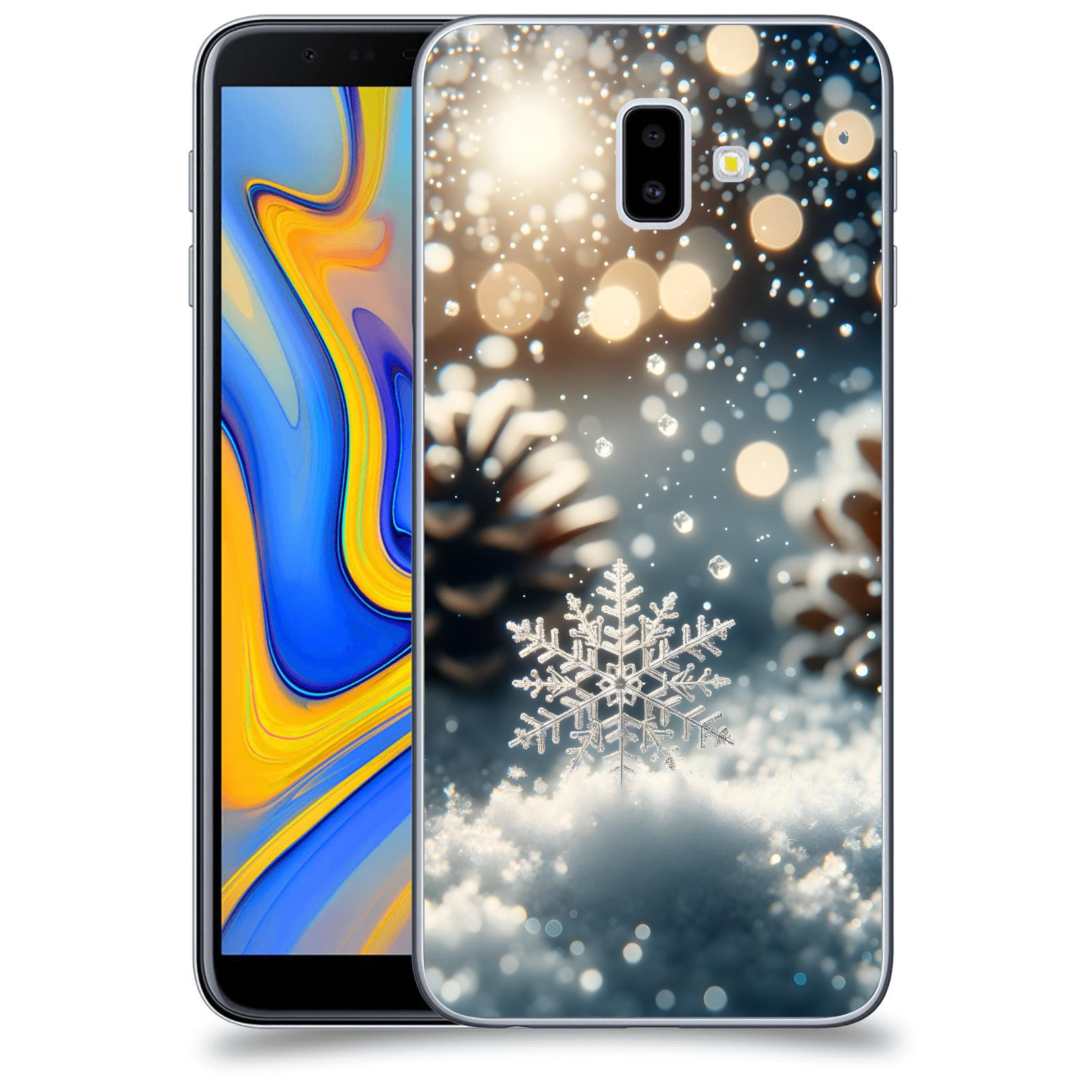 ACOVER Kryt na mobil Samsung Galaxy J6+ J610F - Vločka