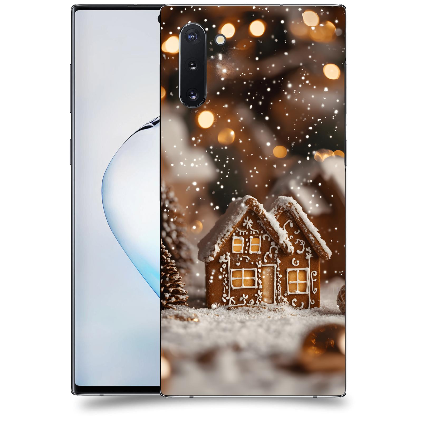 ACOVER Kryt na mobil Samsung Galaxy Note 10 N970F - Perníková chaloupka