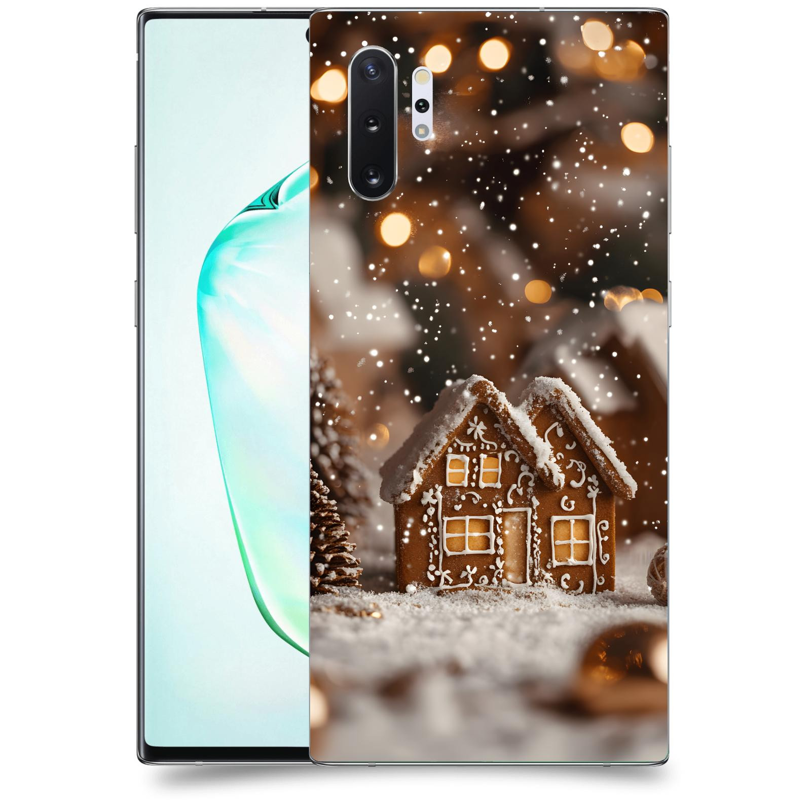 ACOVER Kryt na mobil Samsung Galaxy Note 10+ N975F - Perníková chaloupka