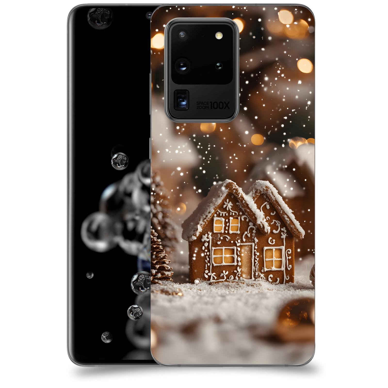 ACOVER Kryt na mobil Samsung Galaxy S20 Ultra 5G G988F - Perníková chaloupka