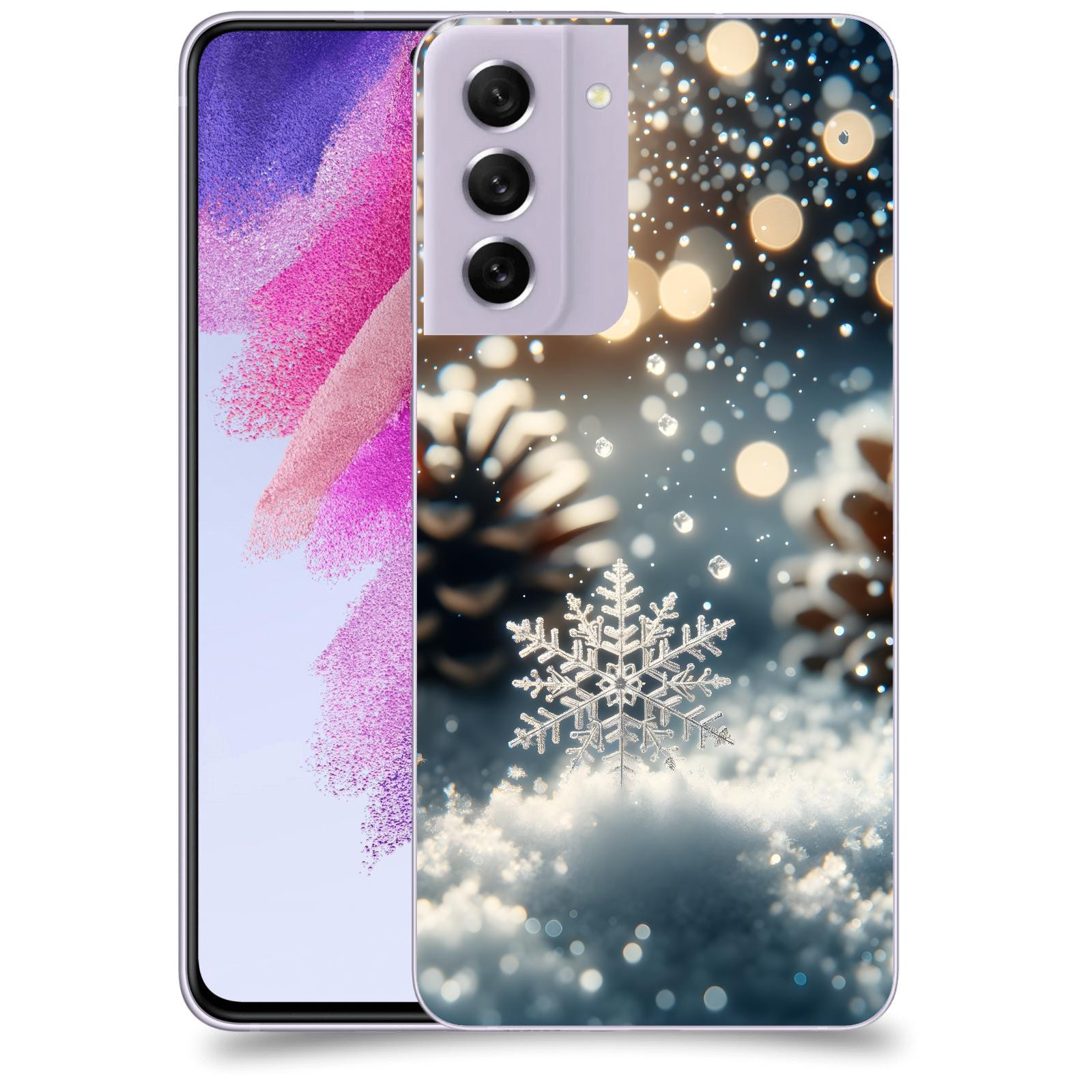 ACOVER Kryt na mobil Samsung Galaxy S21 FE 5G - Vločka