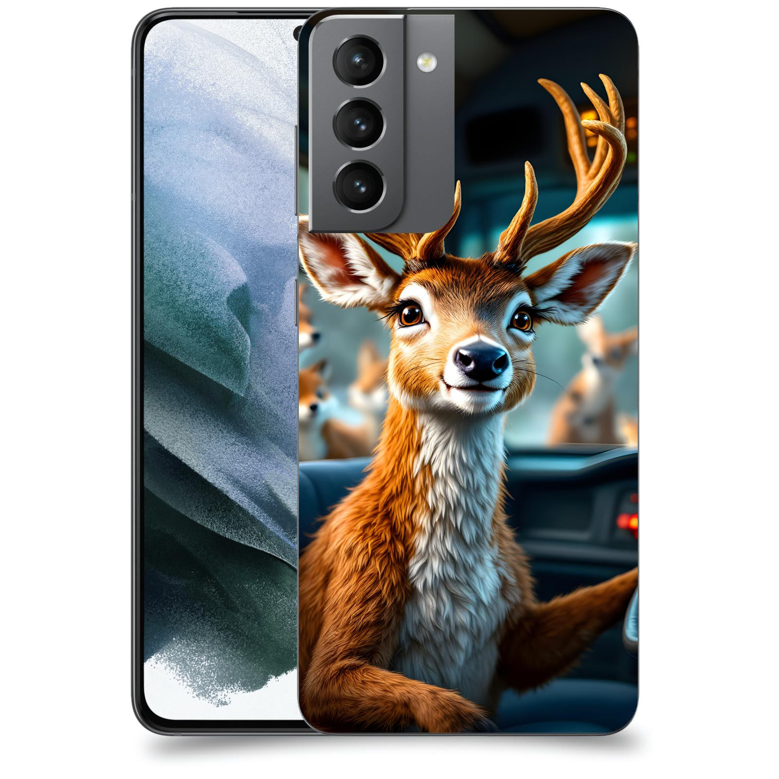 ACOVER Kryt na mobil Samsung Galaxy S21 G991B - Jelen