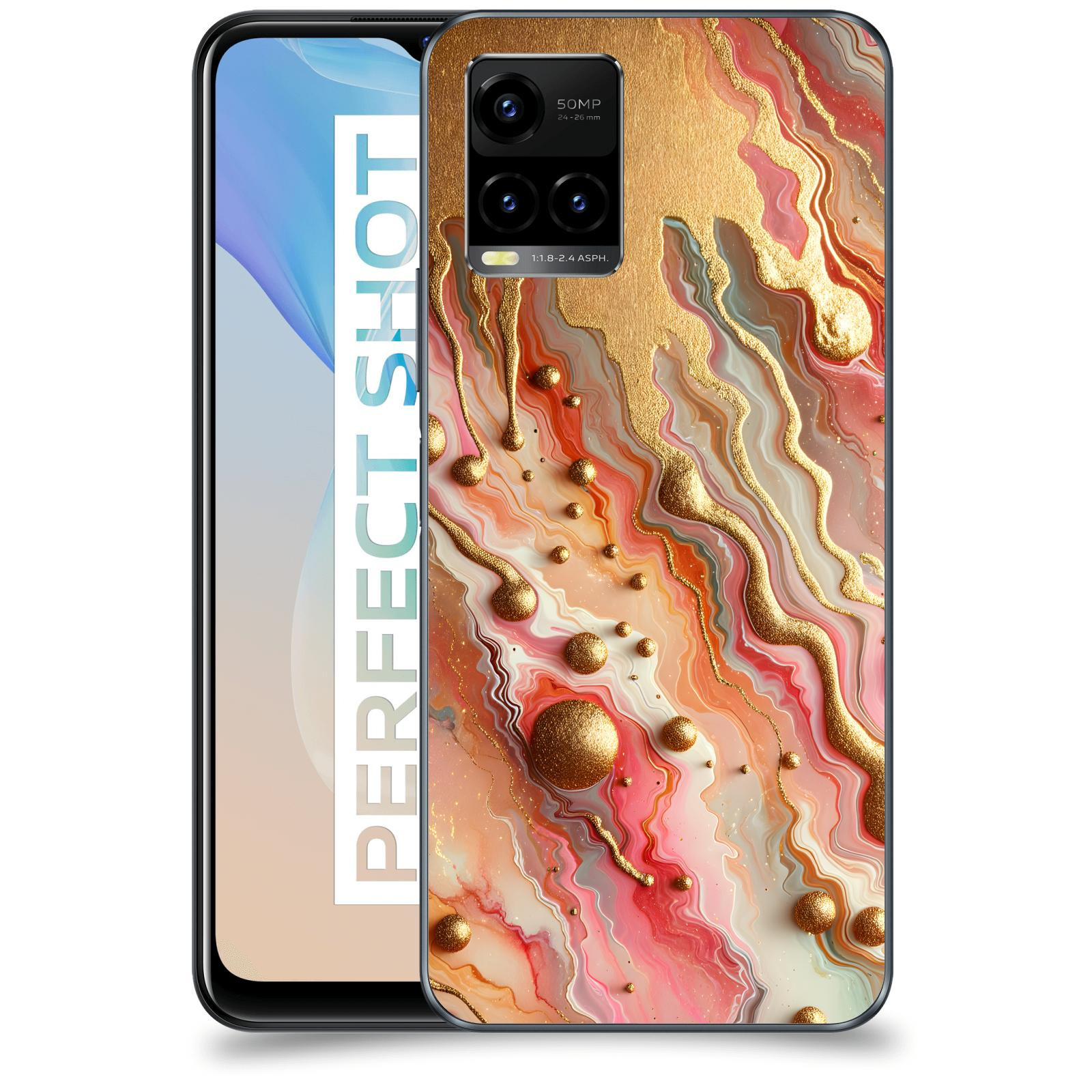 ACOVER Kryt na mobil Vivo Y33s - Liquid Gold