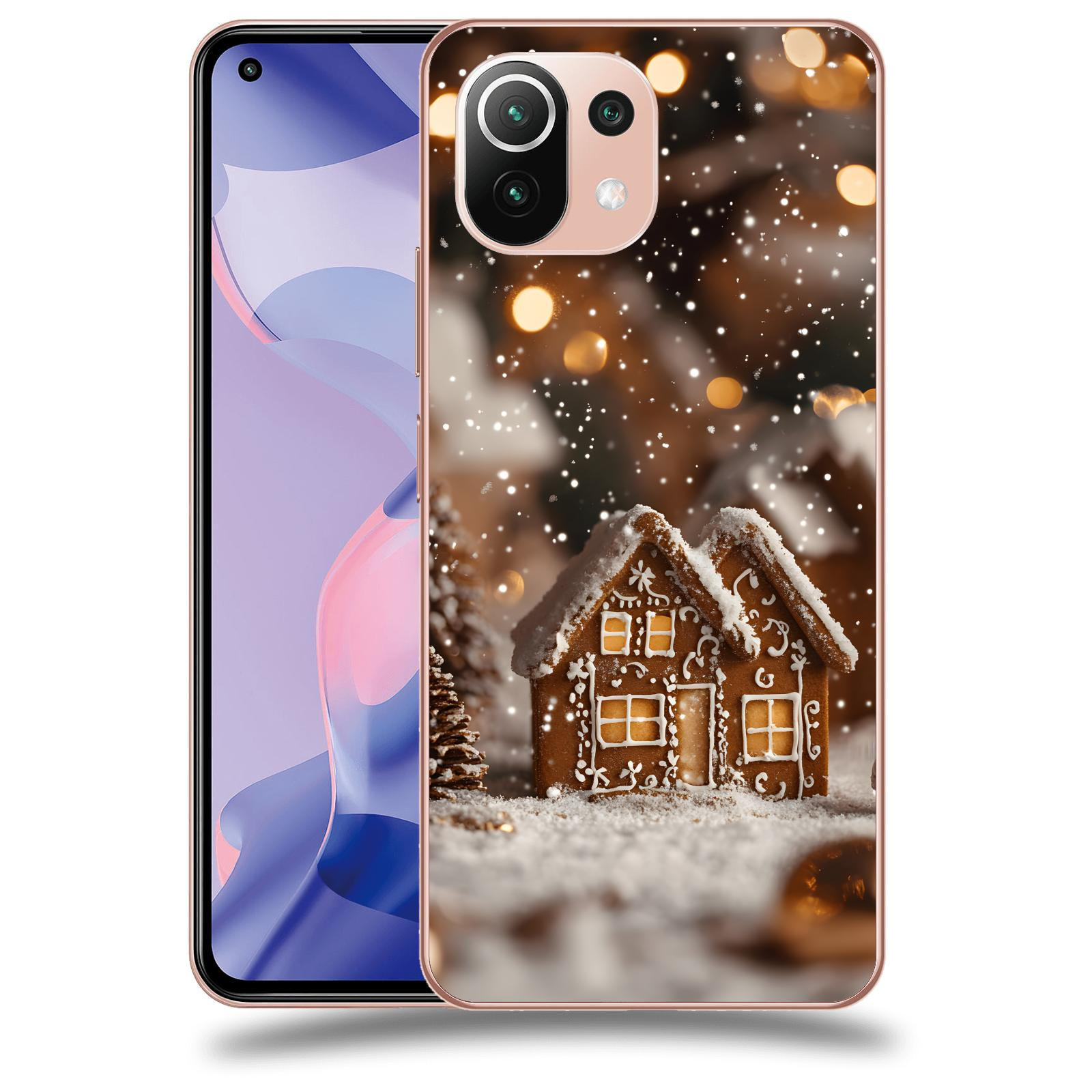 ACOVER Kryt na mobil Xiaomi 11 Lite 5G NE - Perníková chaloupka