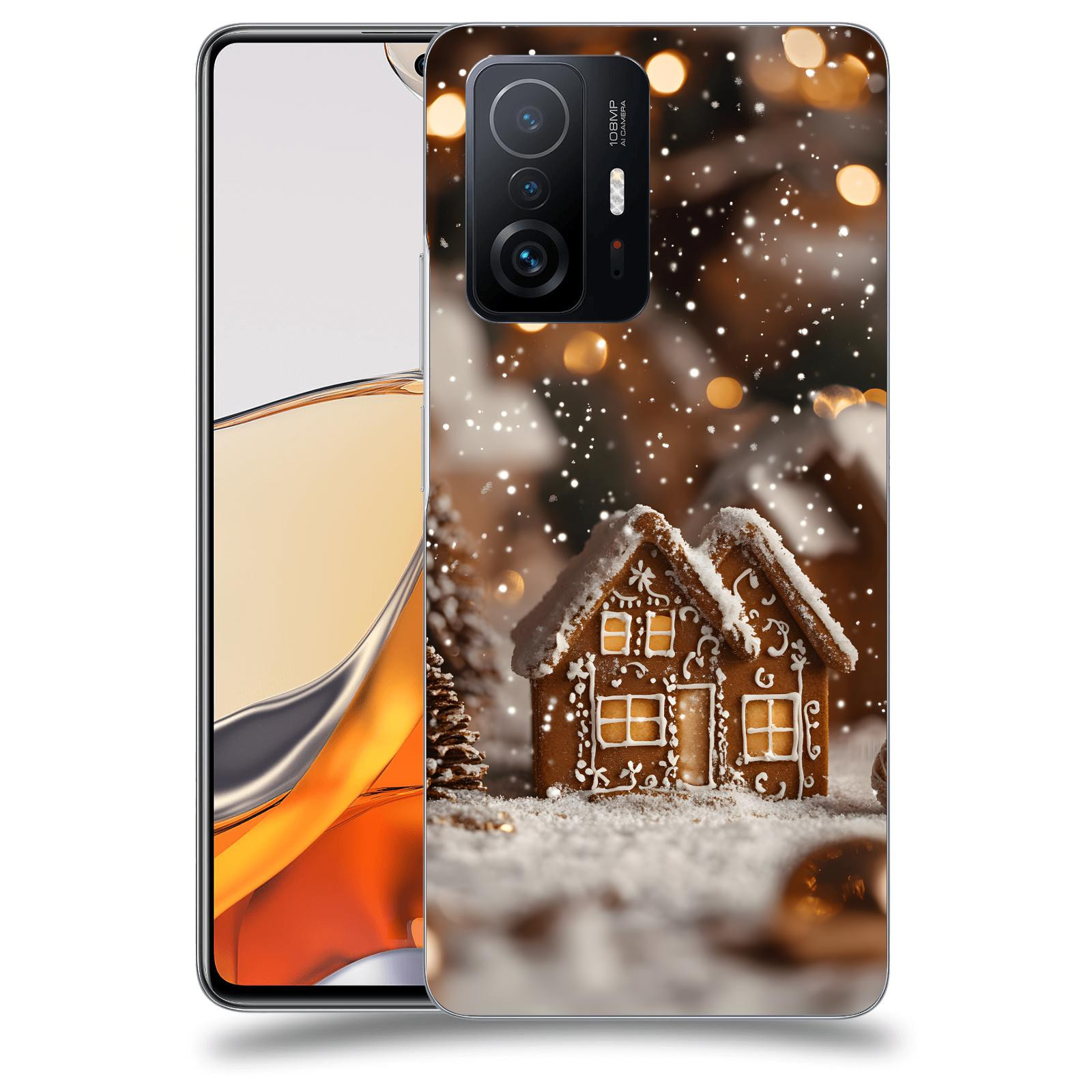 ACOVER Kryt na mobil Xiaomi 11T Pro - Perníková chaloupka