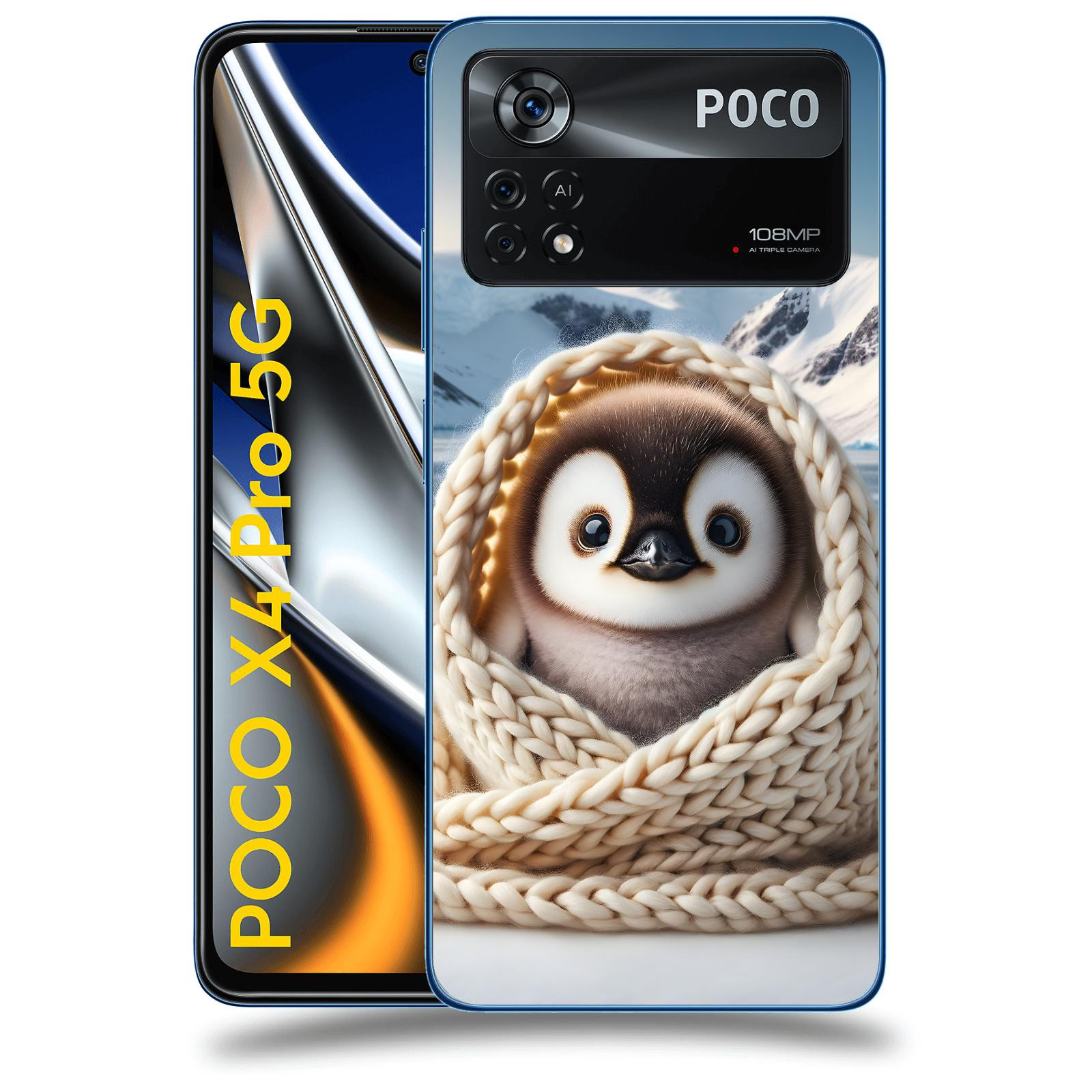 ACOVER Kryt na mobil Xiaomi Poco X4 Pro 5G - Tučňák